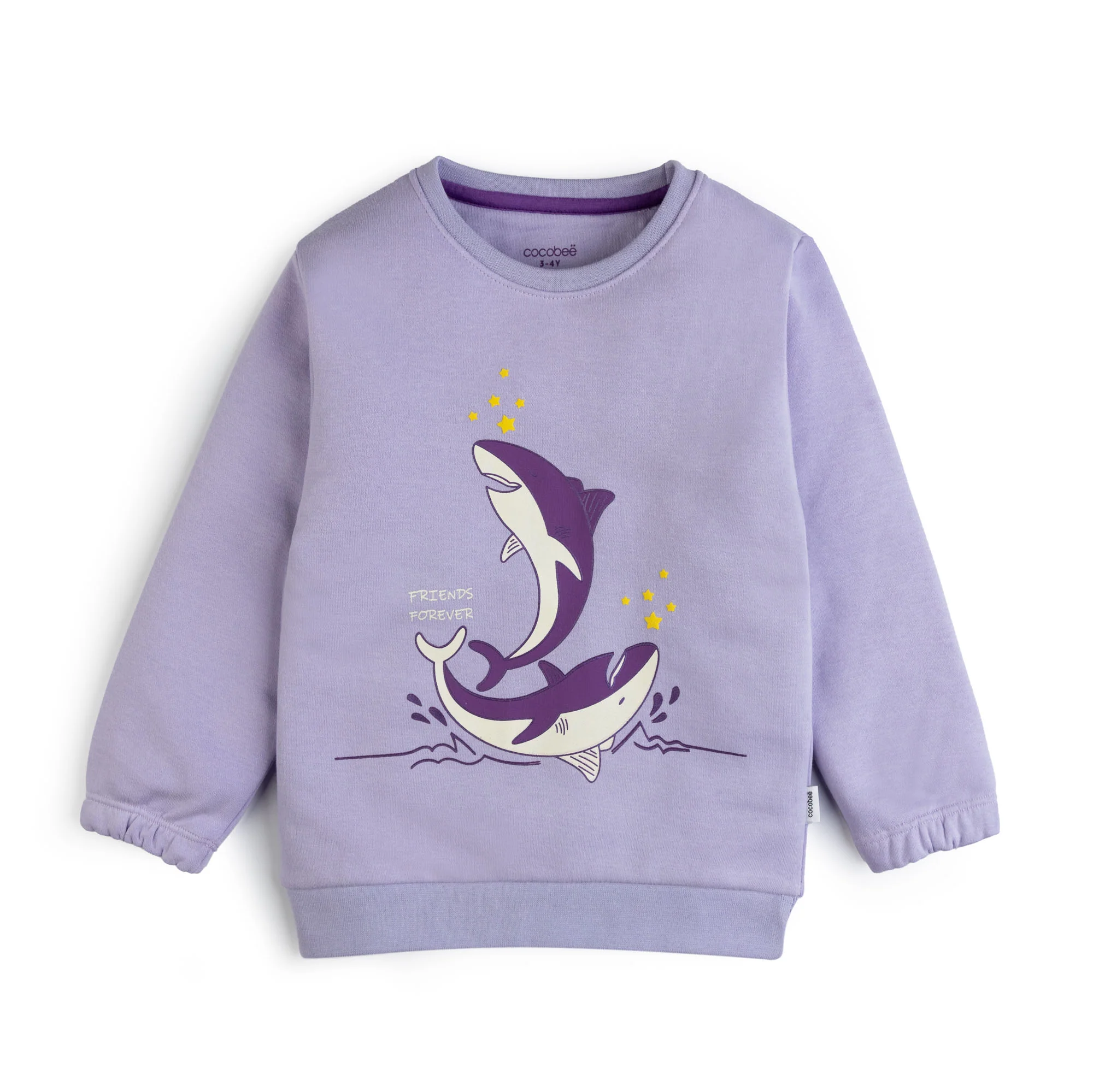 Printed Purple Sweatshirt
