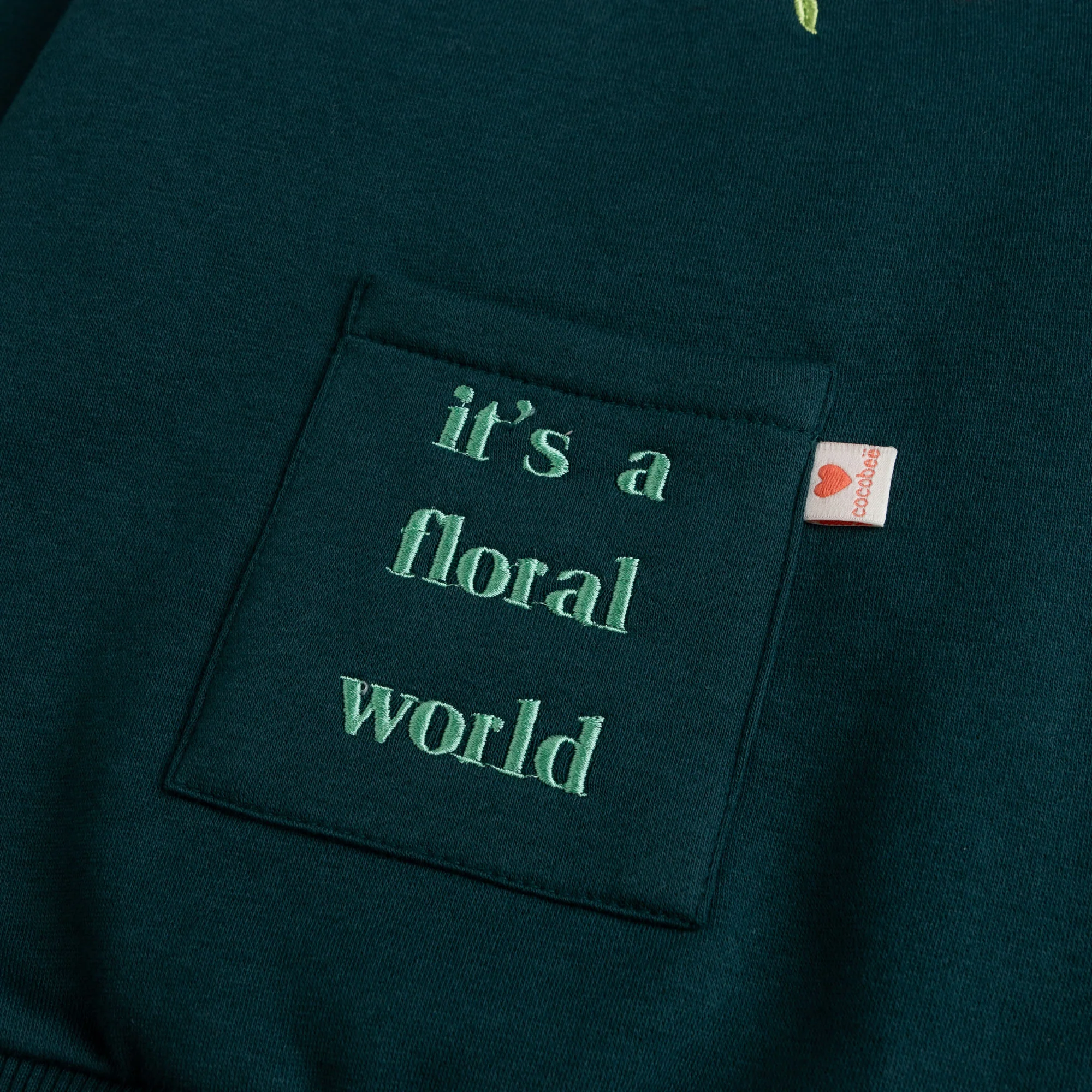 Floral Green Sweatshirt - Image 3