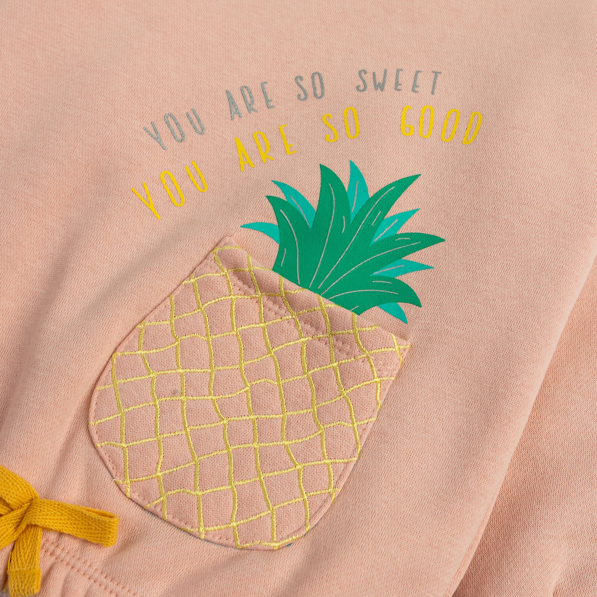 Pastel Pink Printed Sweatshirt - Image 2