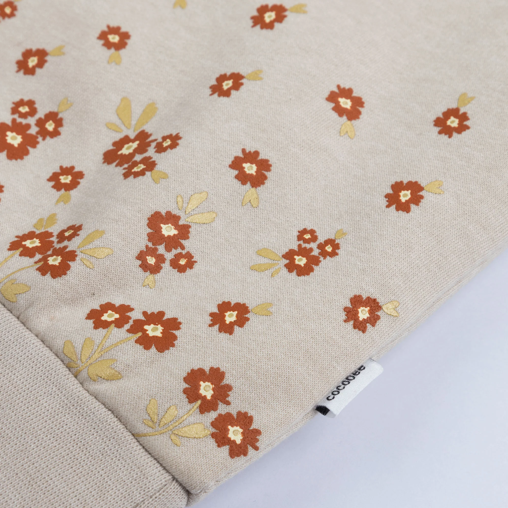 Beige Floral Sweatshirt - Image 3