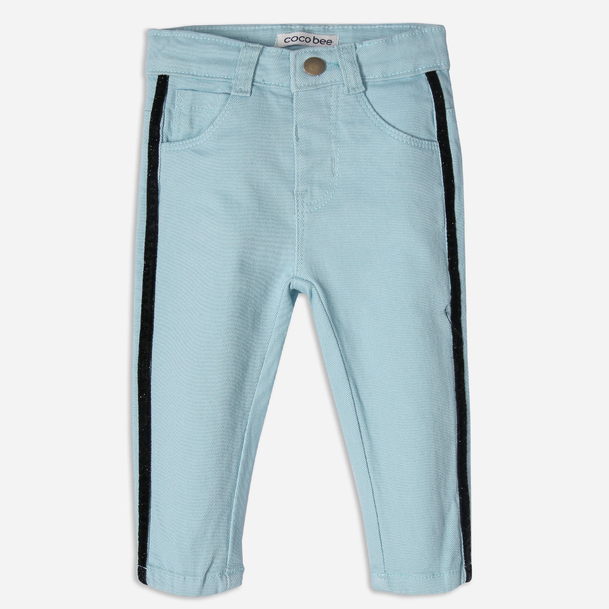 Ice Blue Striped Pants - Image 2