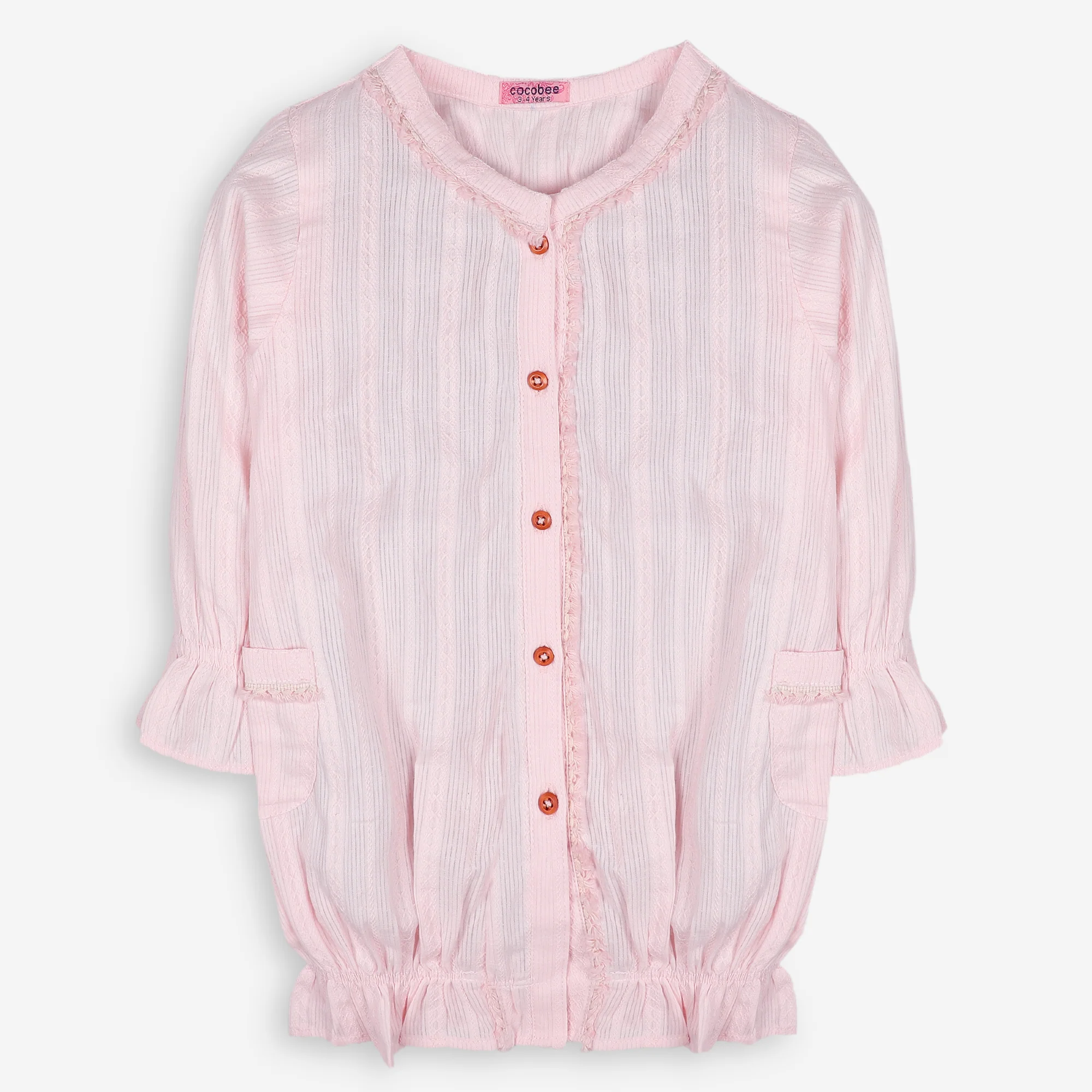 Textured Pastel Pink Top