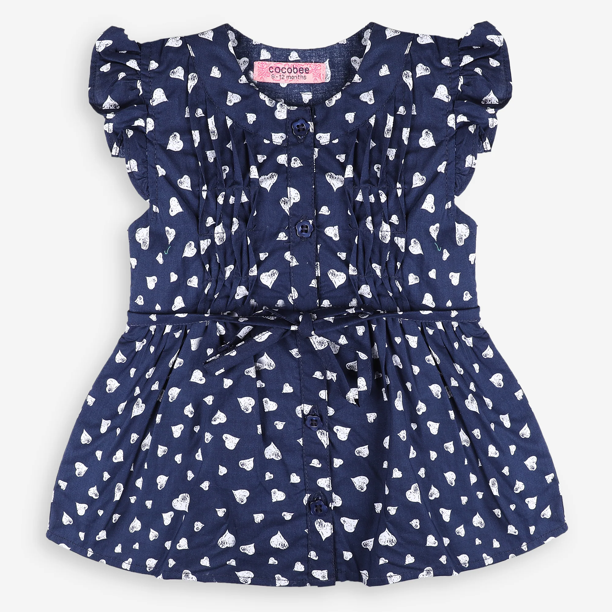 Navy Heartfelt Top