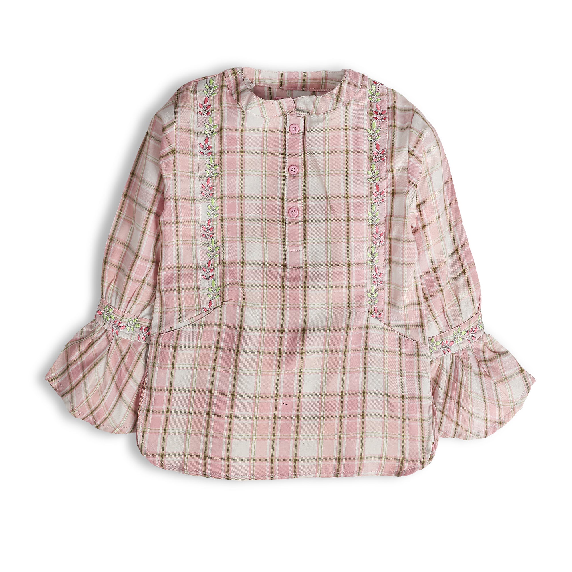 Pink Grid Top