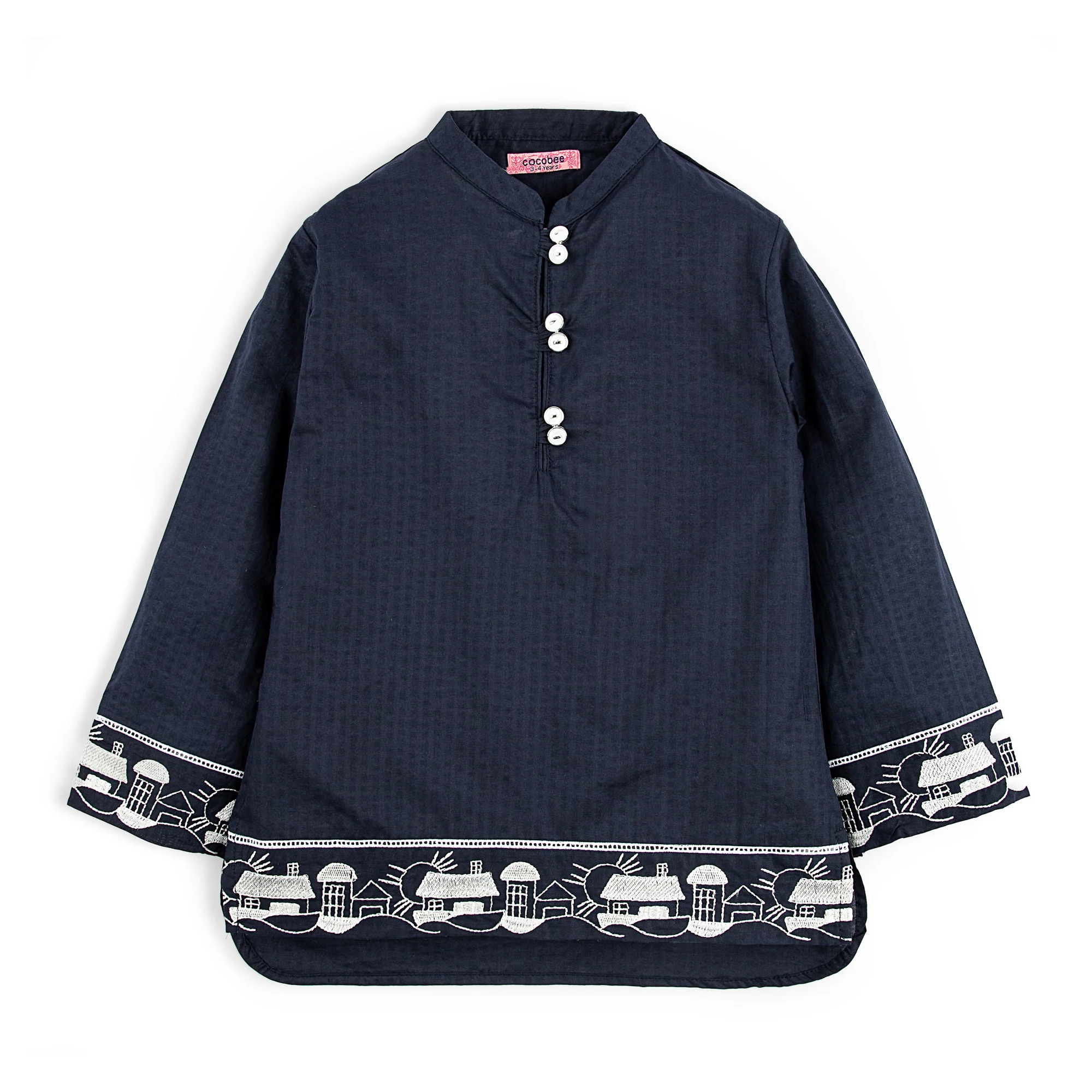 Navy Cotton Top