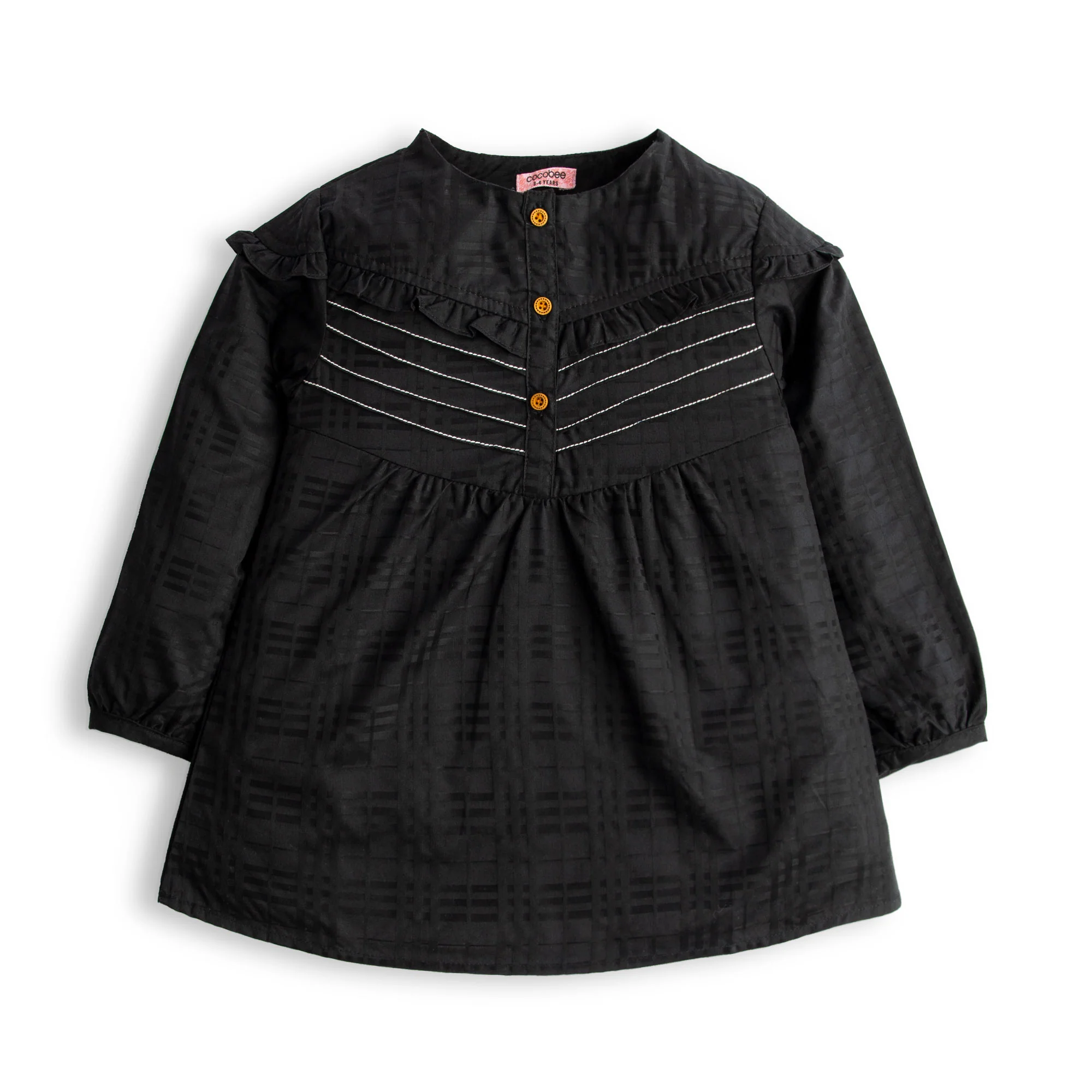 Black Patterned Top