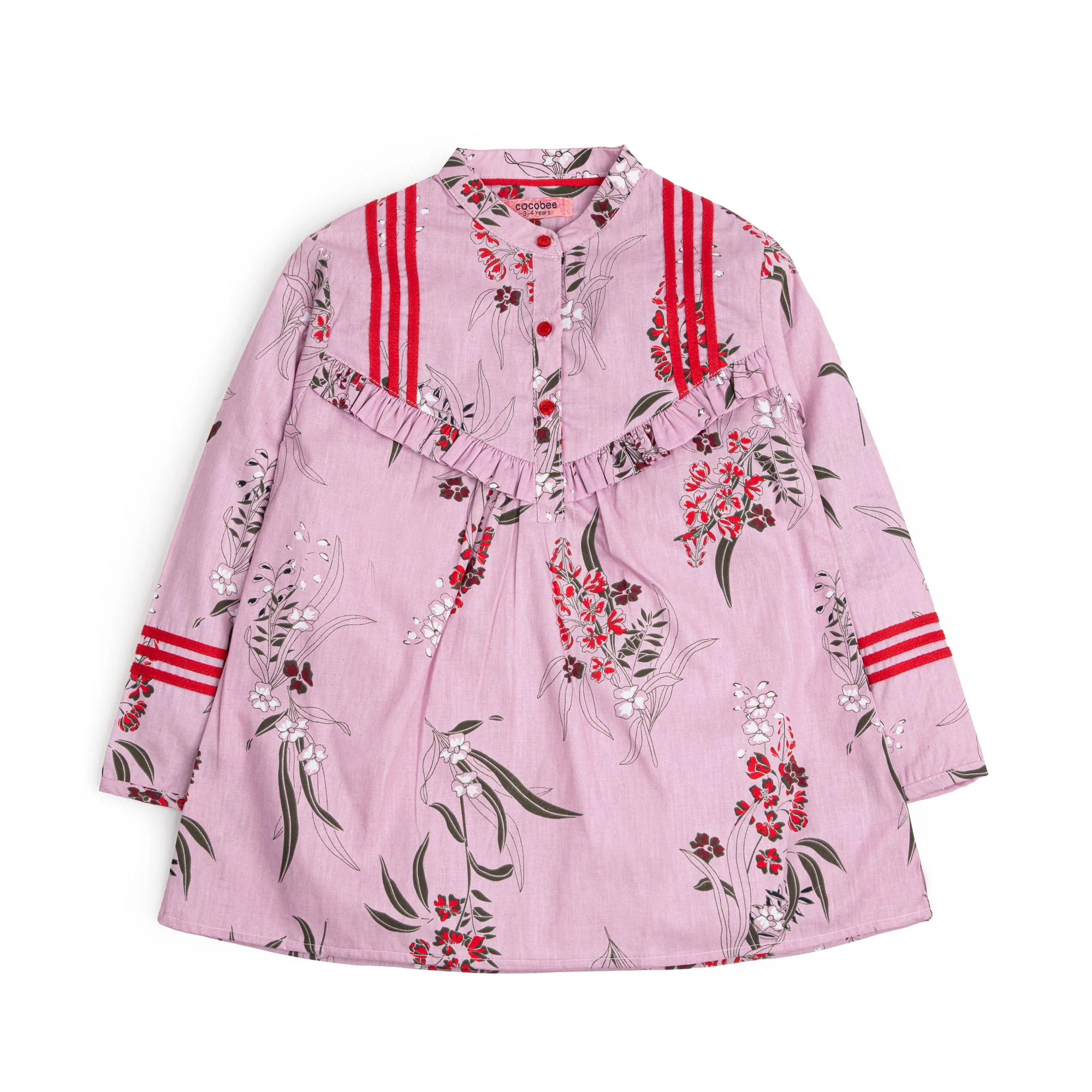 Pink Floral Printed Top