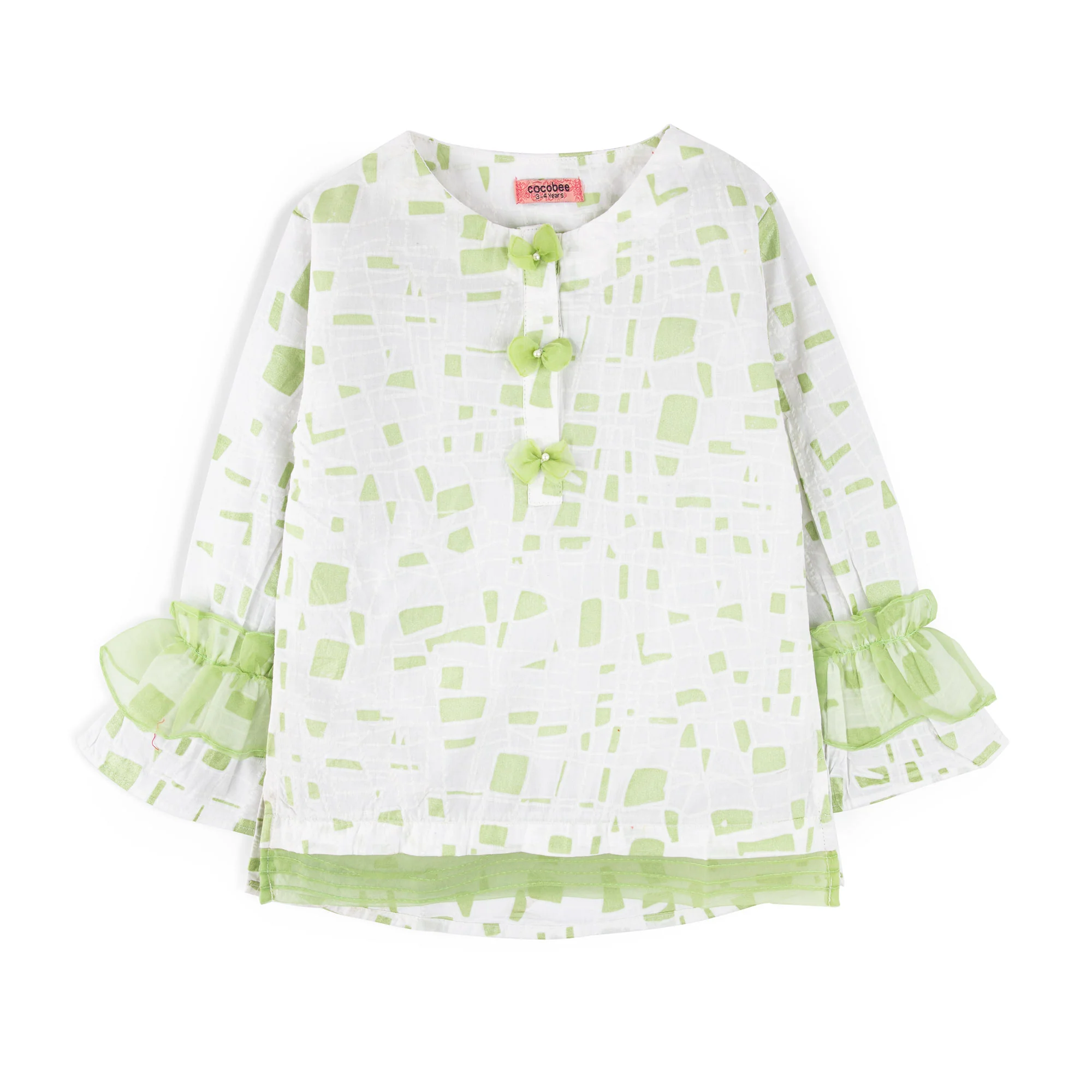 Green Abstract Top