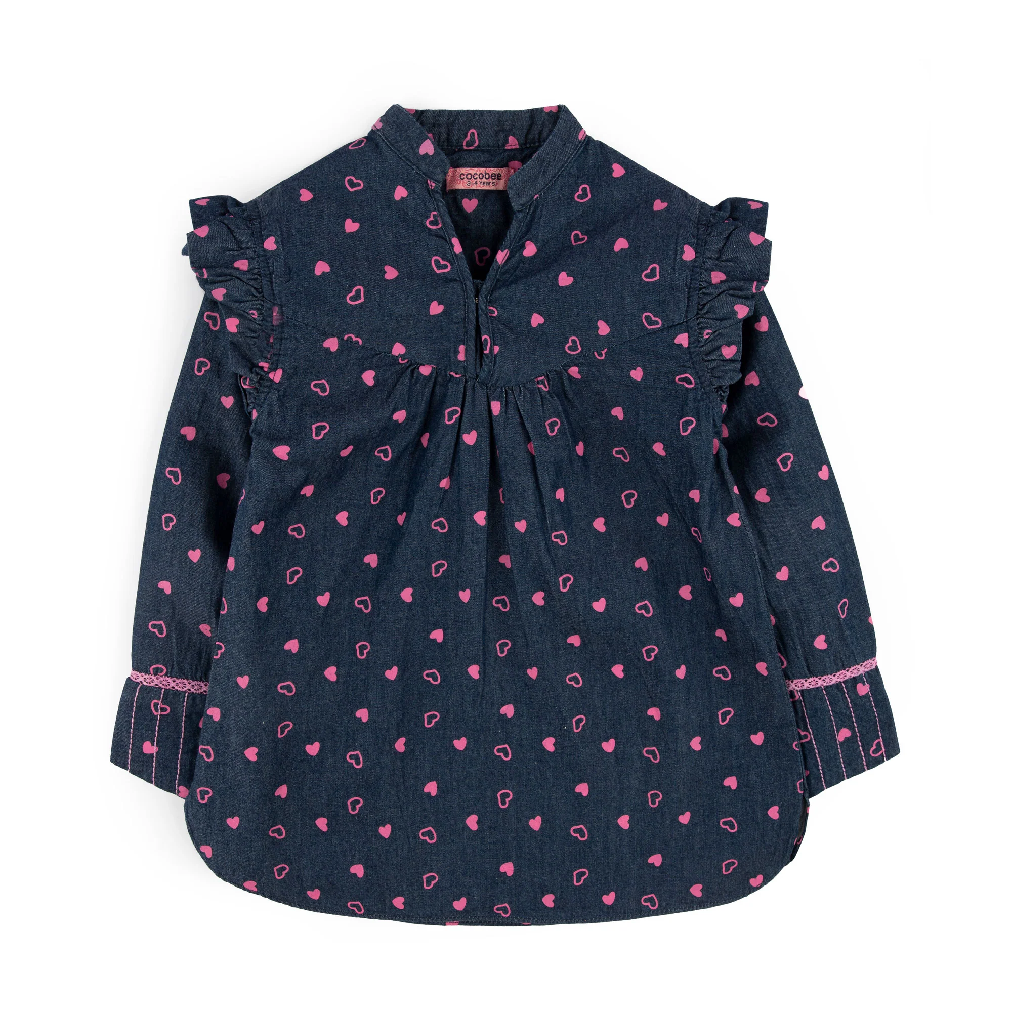 Navy Denim Top