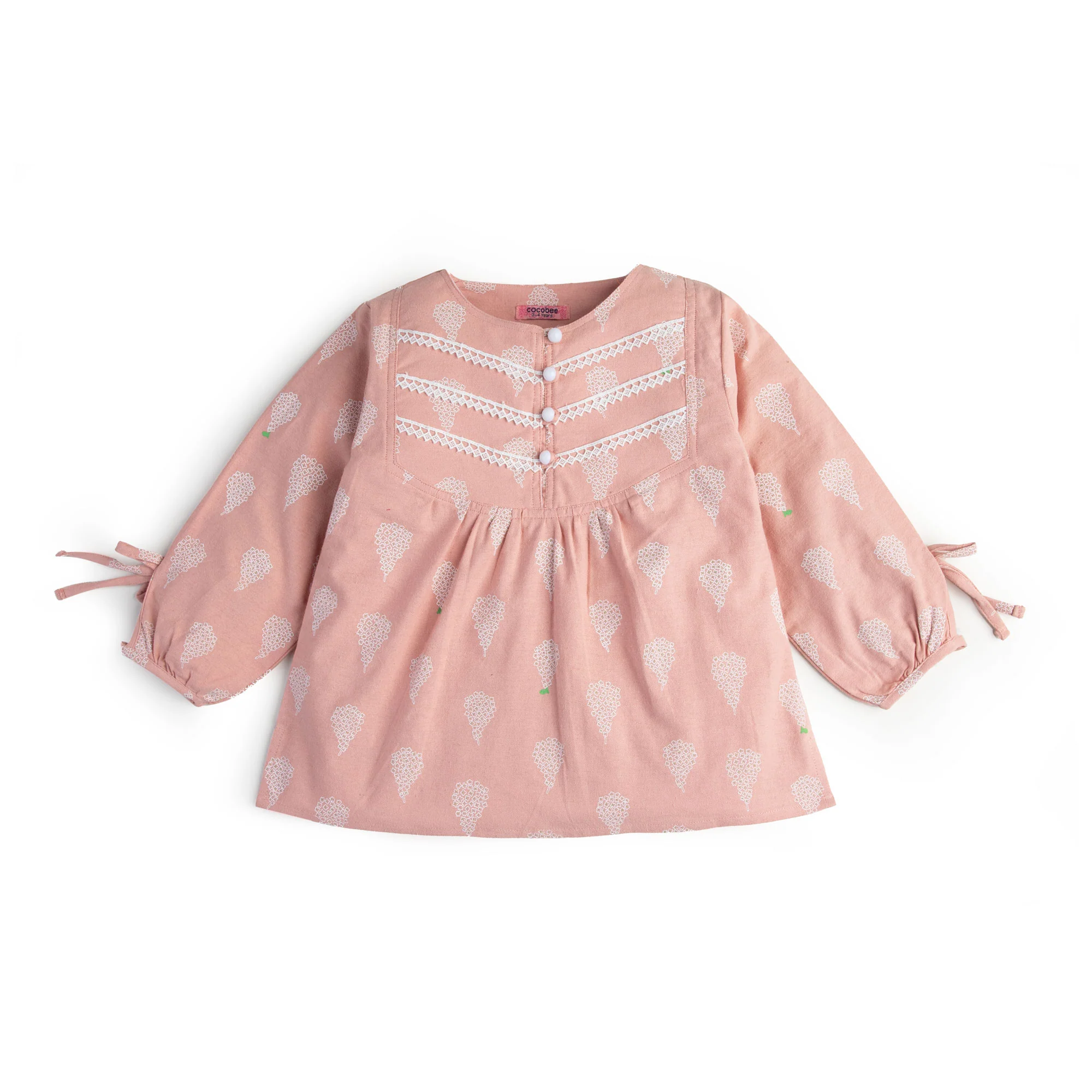 Rudy Peach Printed Top