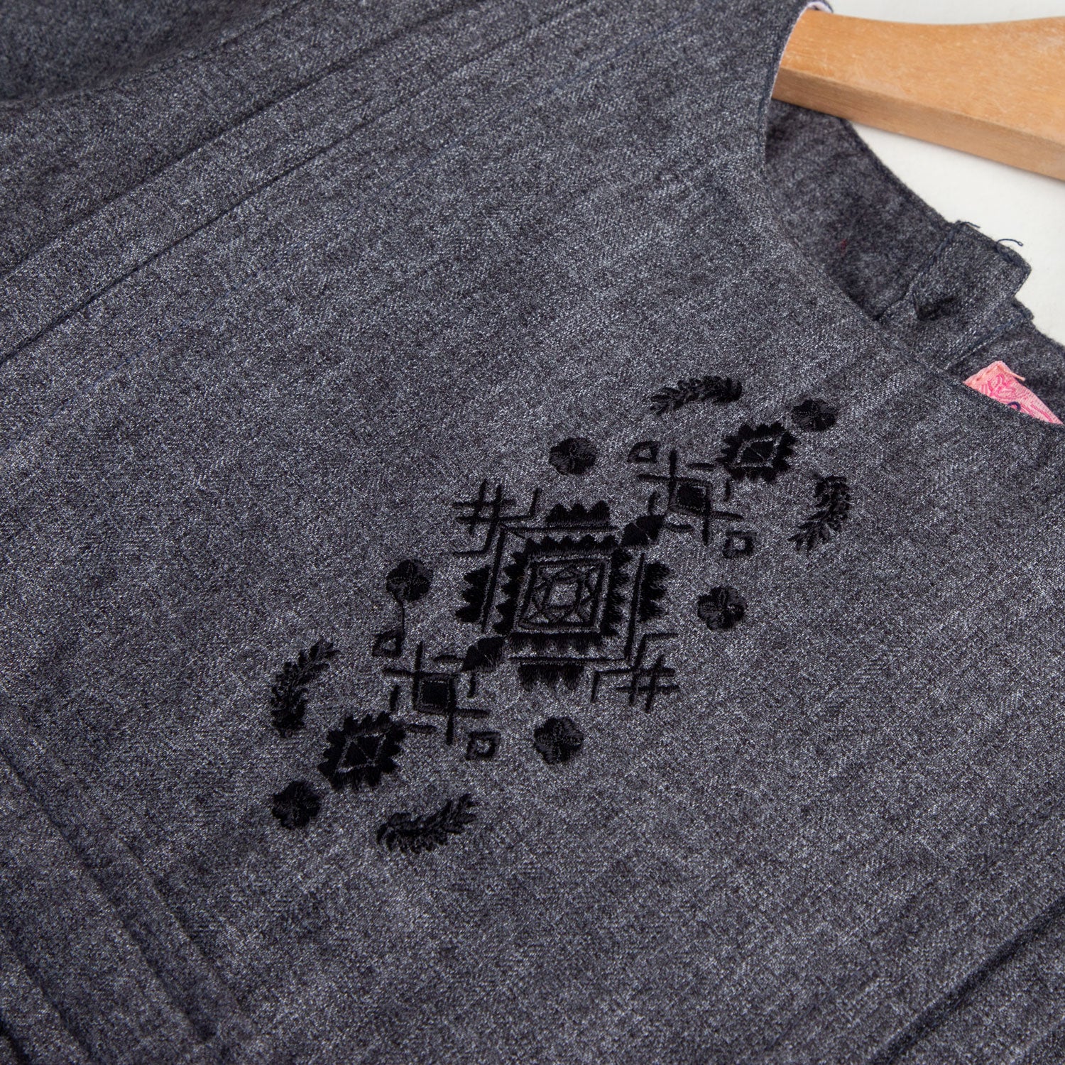 Charcoal Flare Embroidered top - Image 2