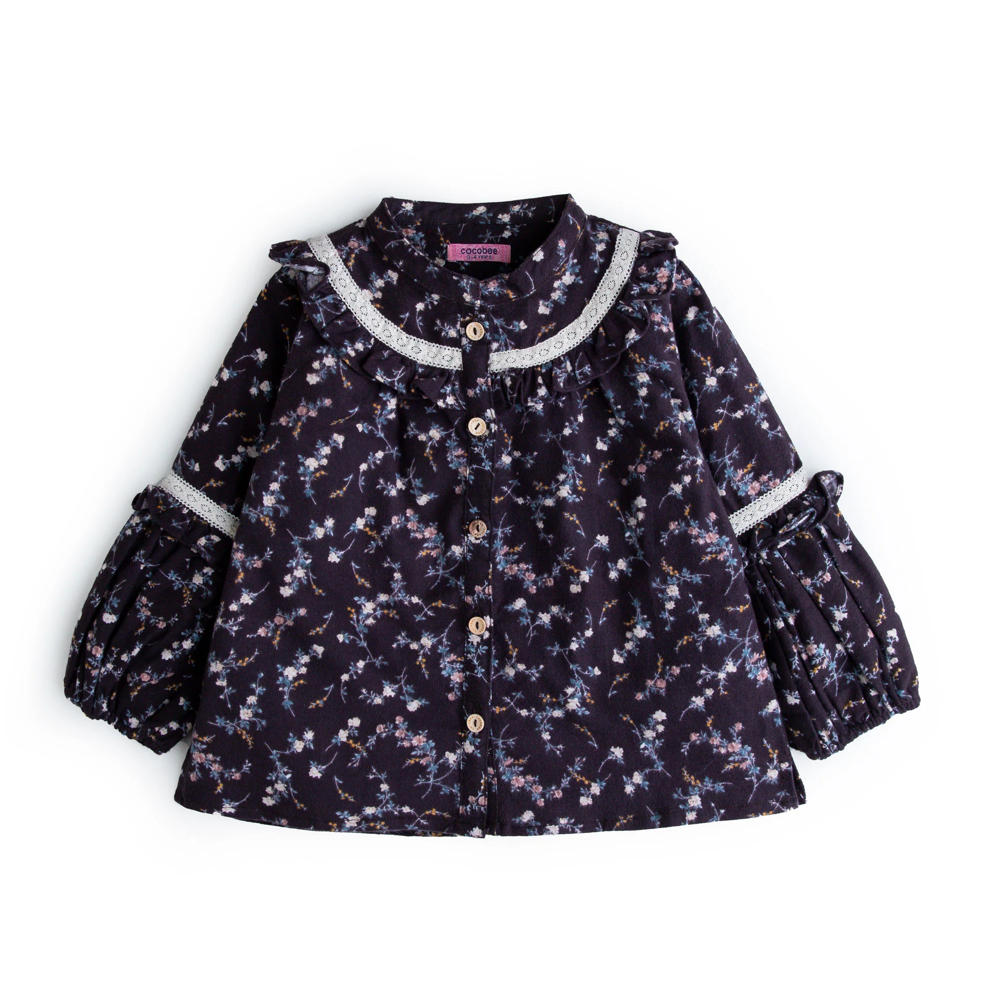 Sterling Printed Ruffled Top