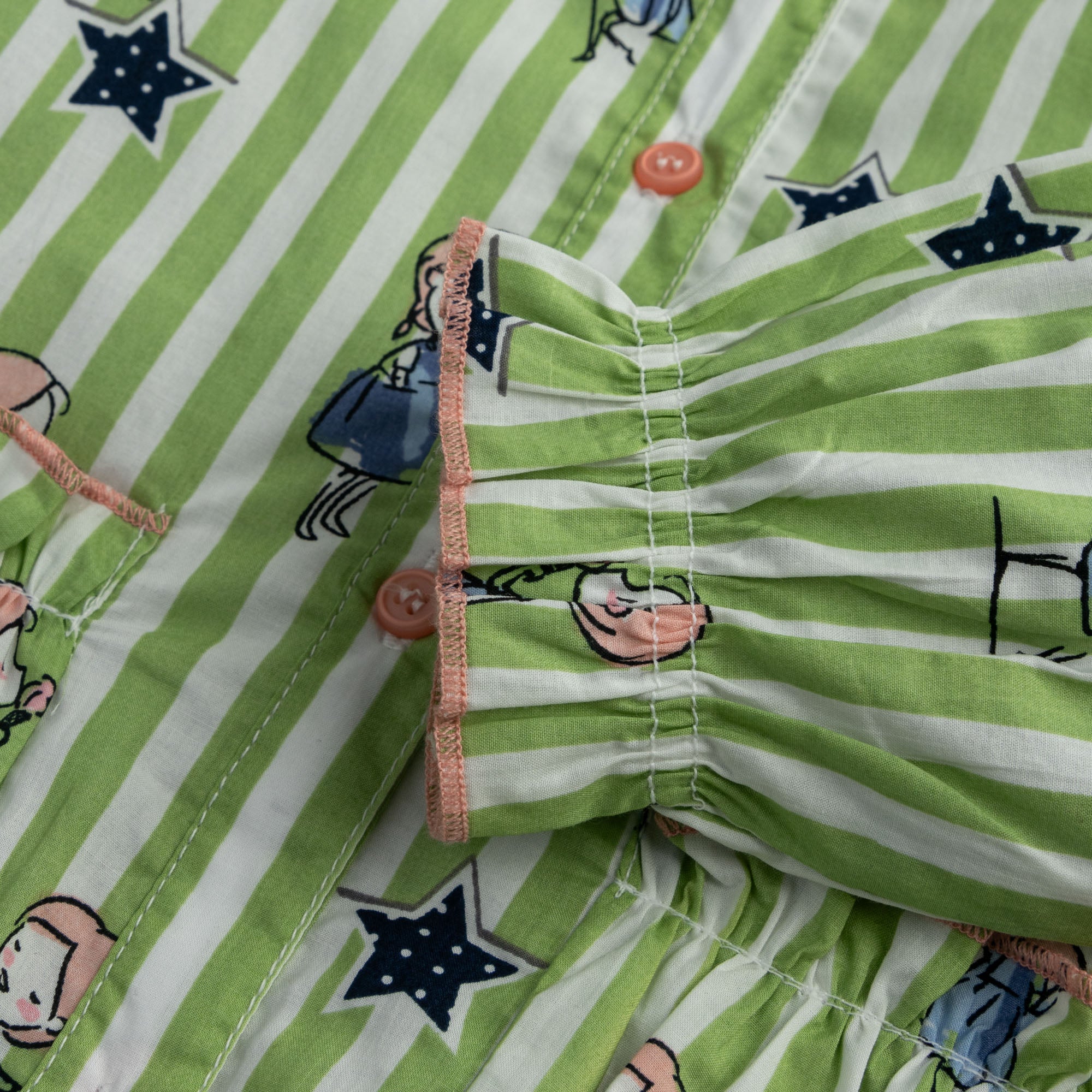 Striper Green Printed Top - Image 3