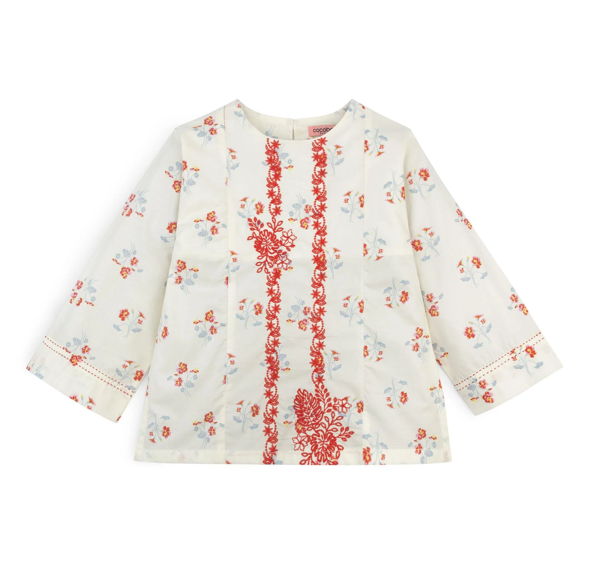 Floral Grace Embroidered Top