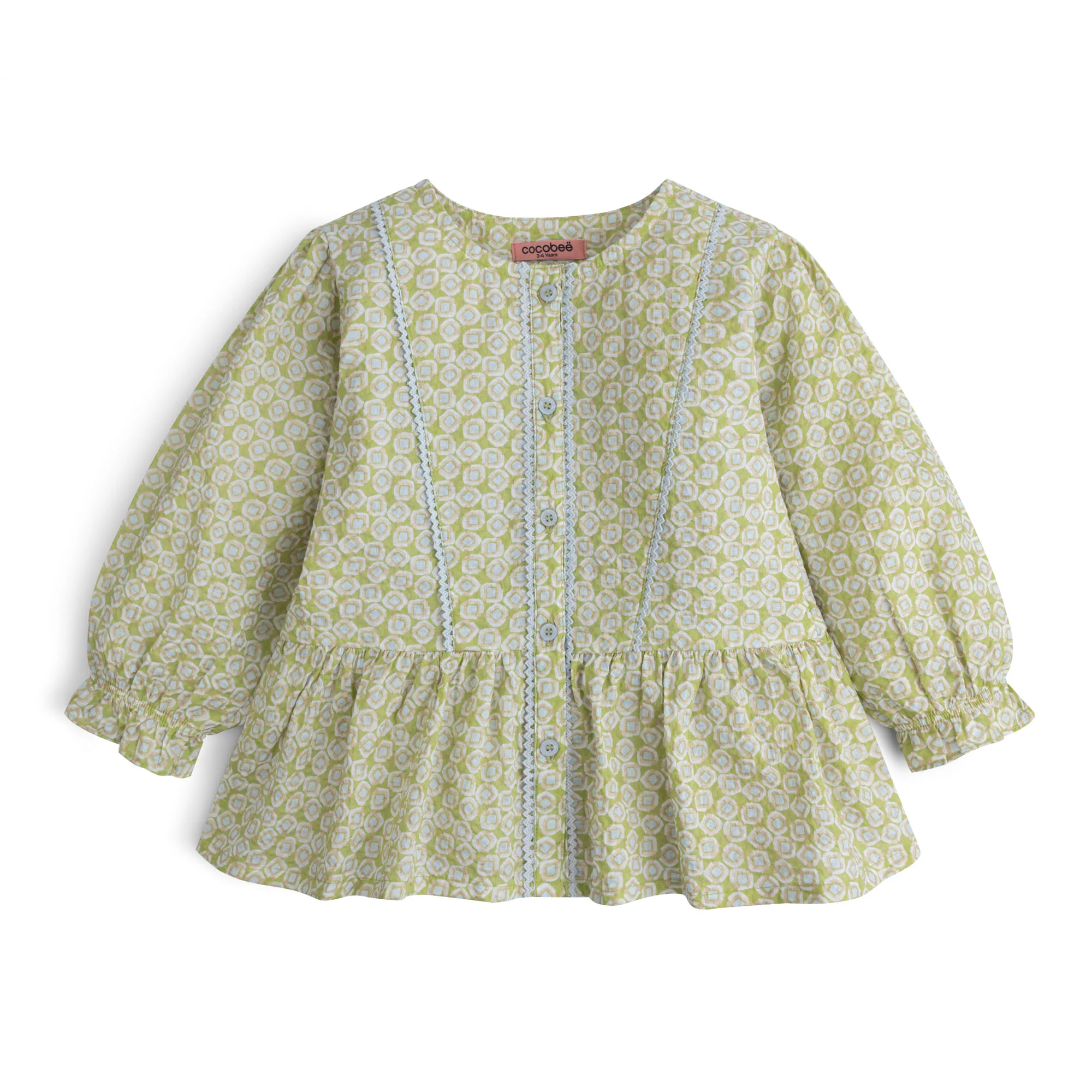Lime Loop Printed Top