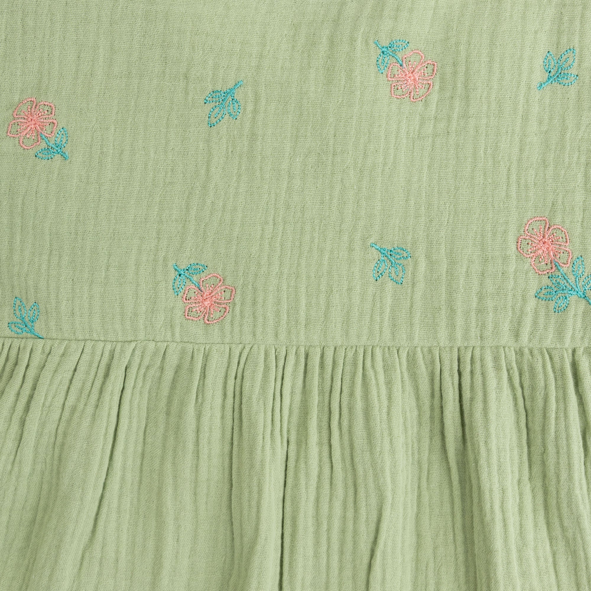Embroidered Muslin Long-Sleeve Top - Image 4