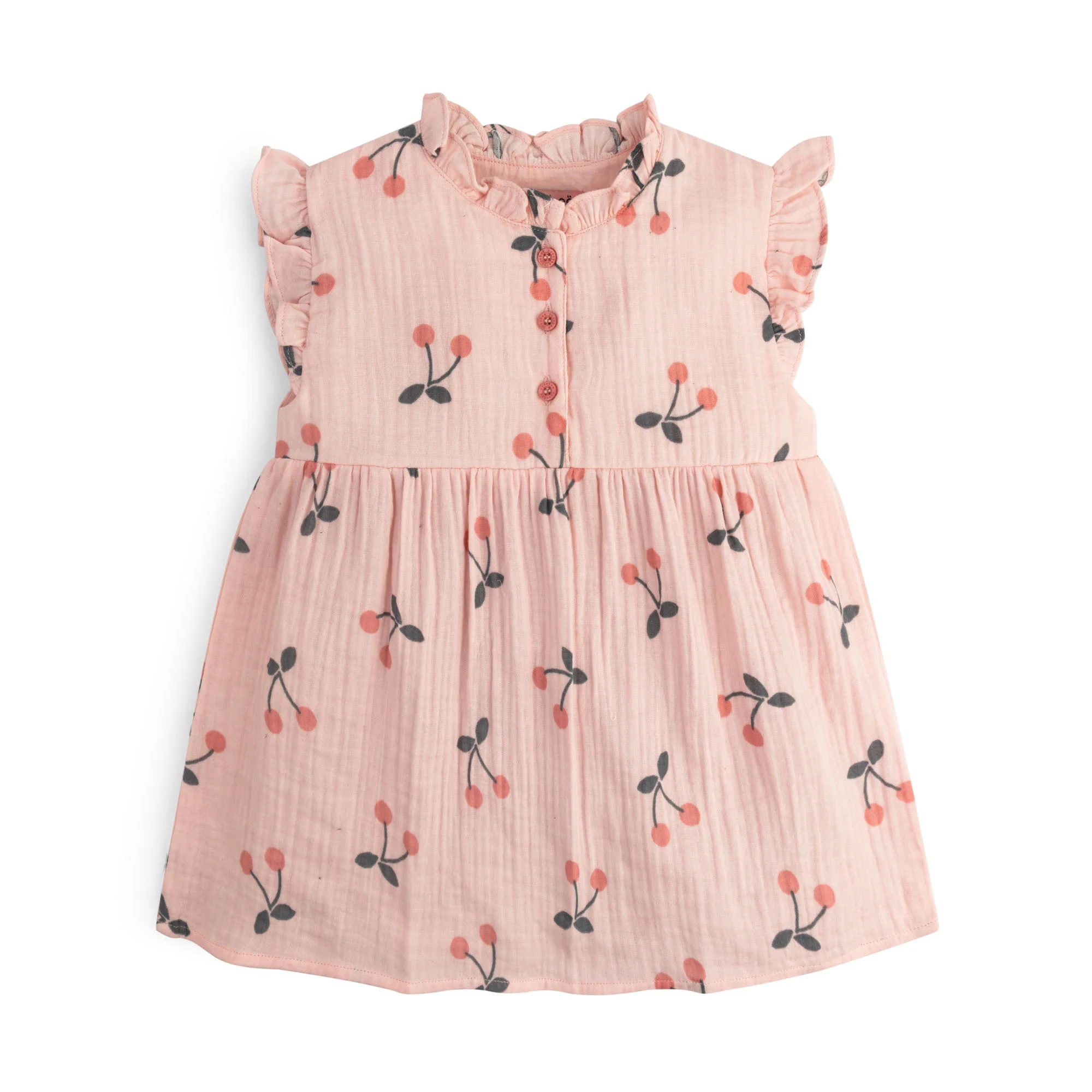 Cherry Pink Ruffle Top