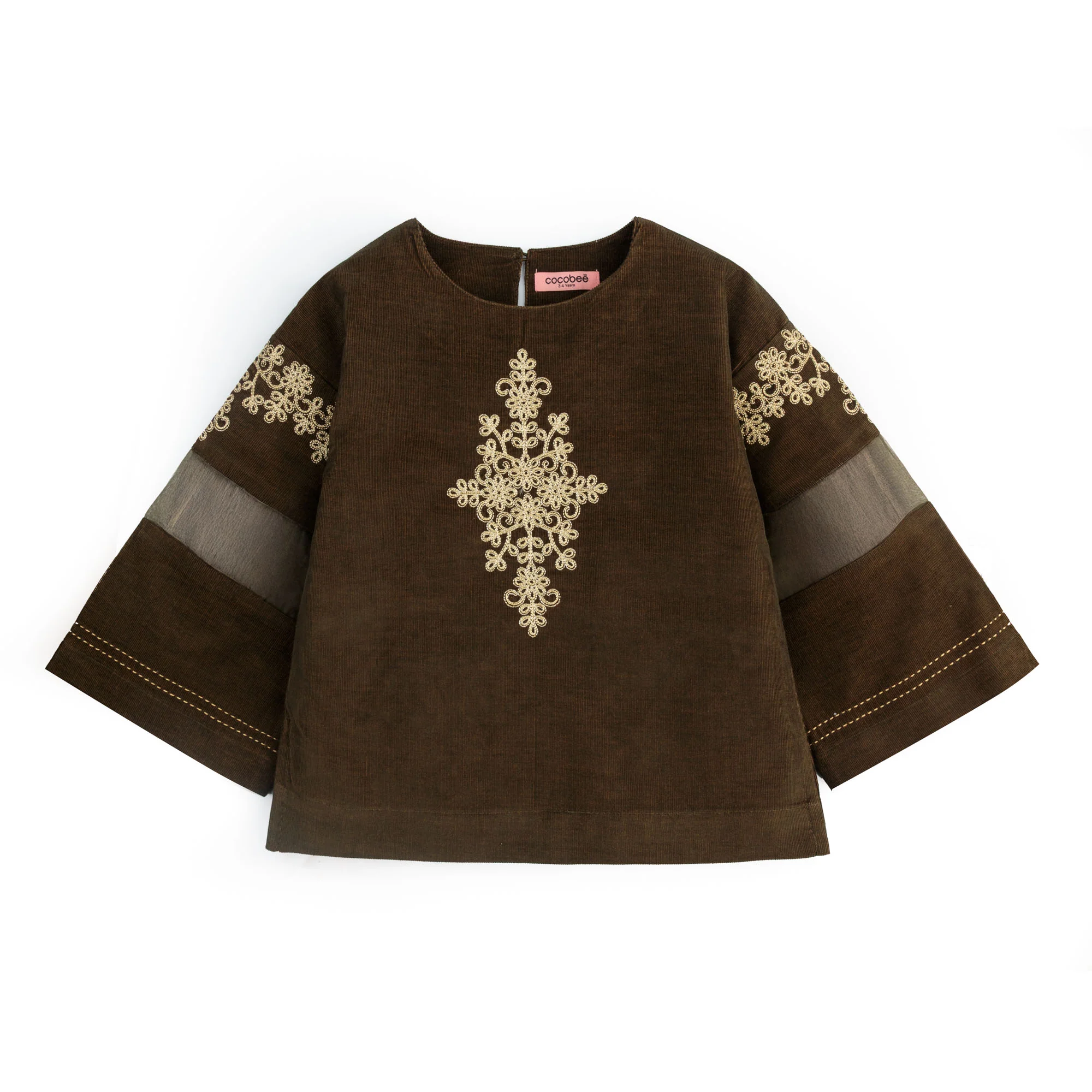 Vintage Filigree Embroidered Top