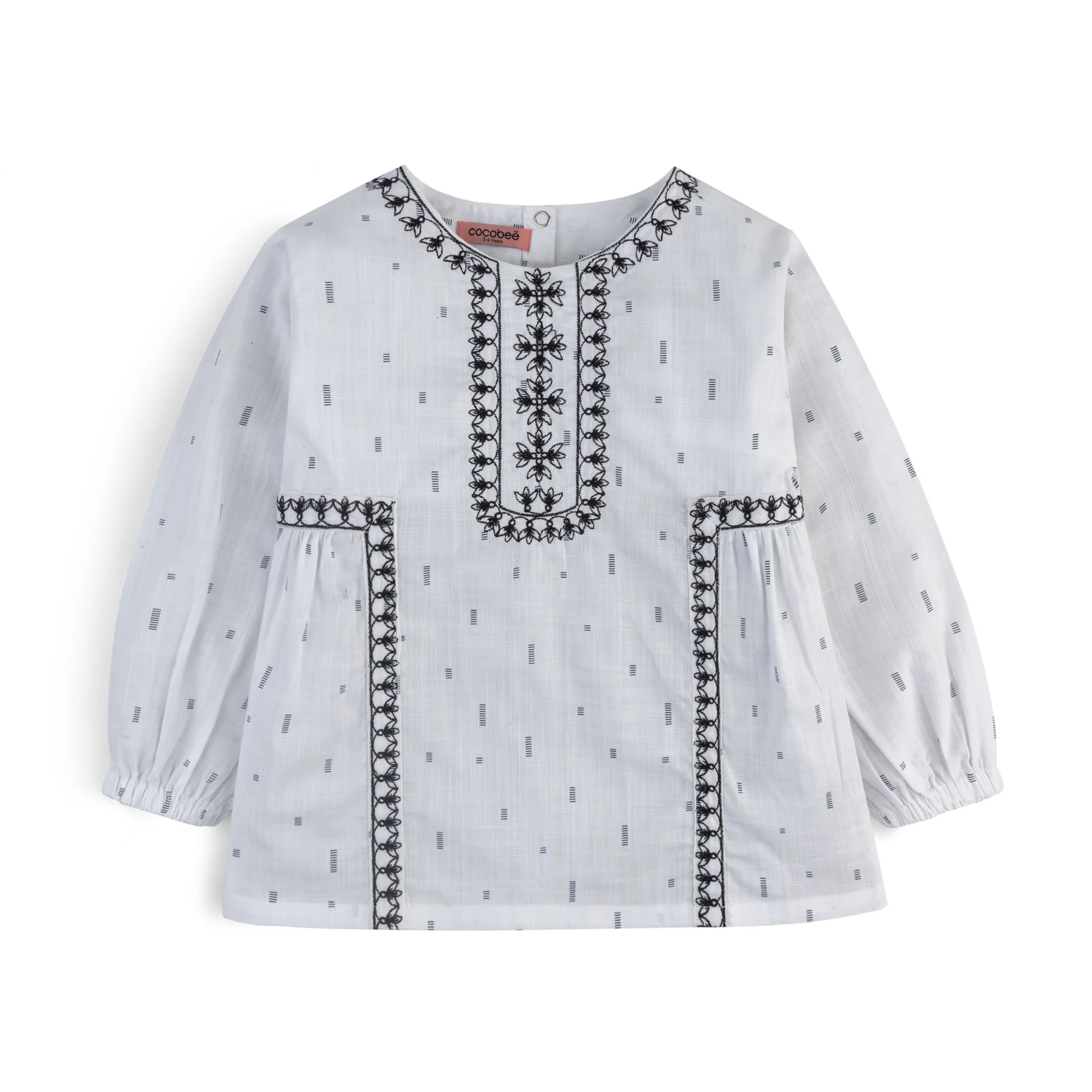 White Whisper Embroidered Top