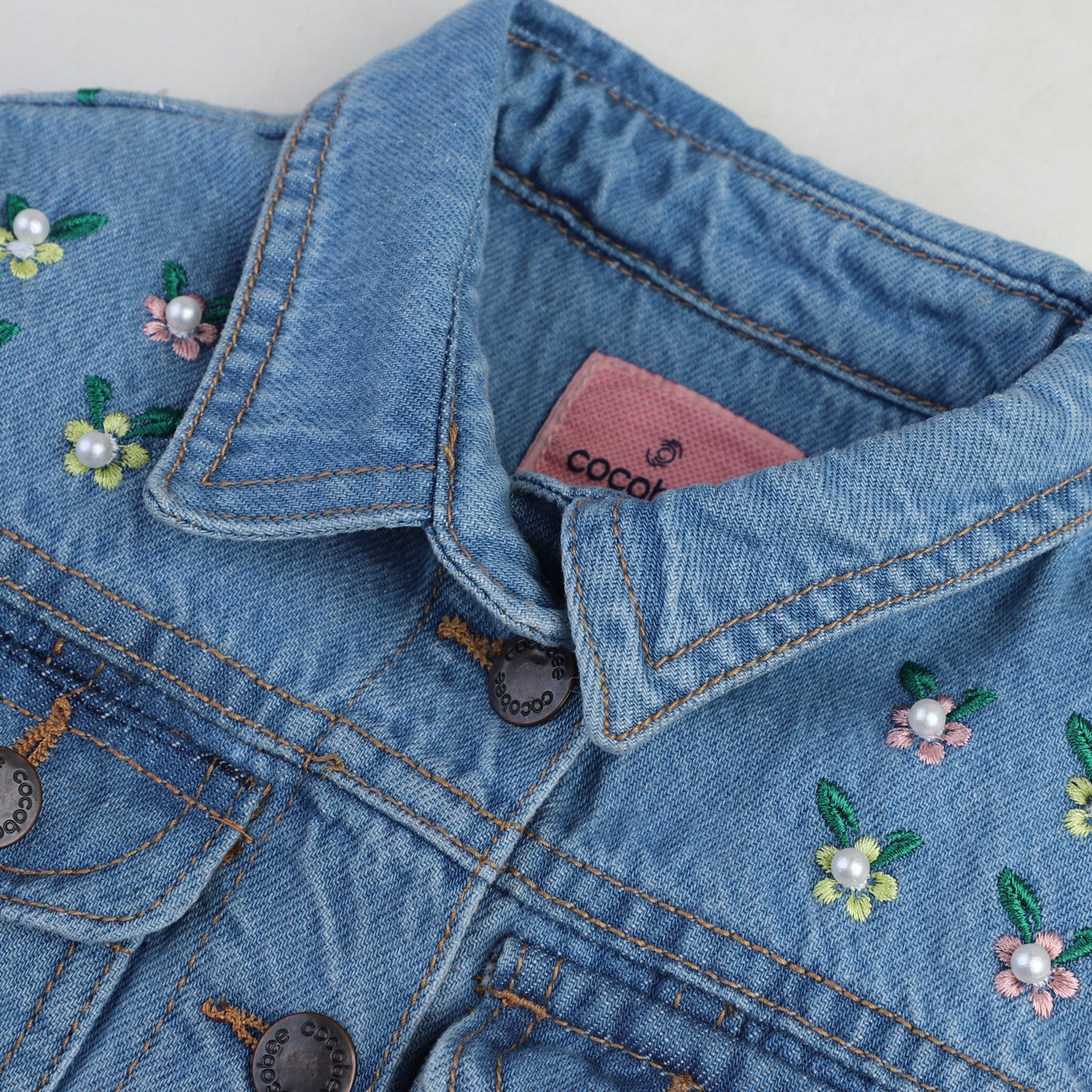 Embroidered Denim Jacket - Image 3