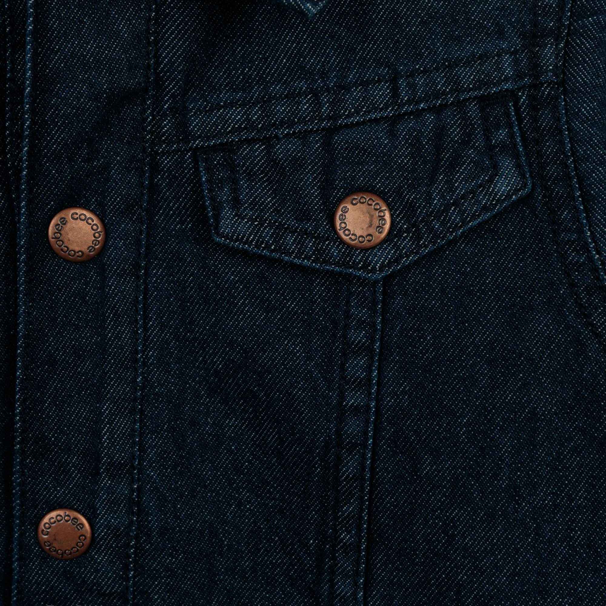 Deep Indigo Embroidered Jacket - Image 3