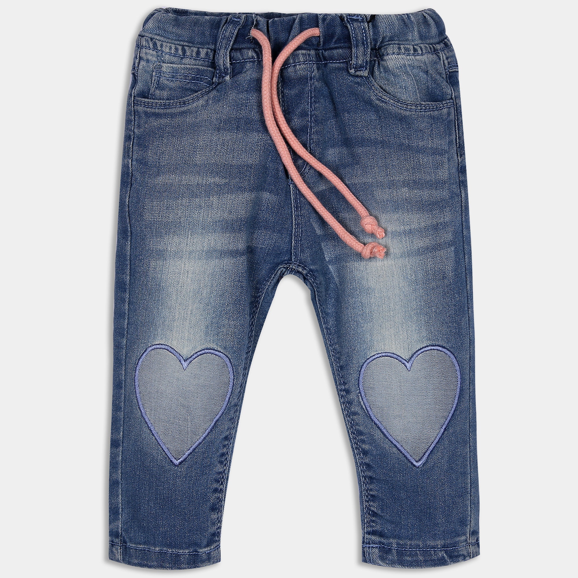 Denim Heart Pants