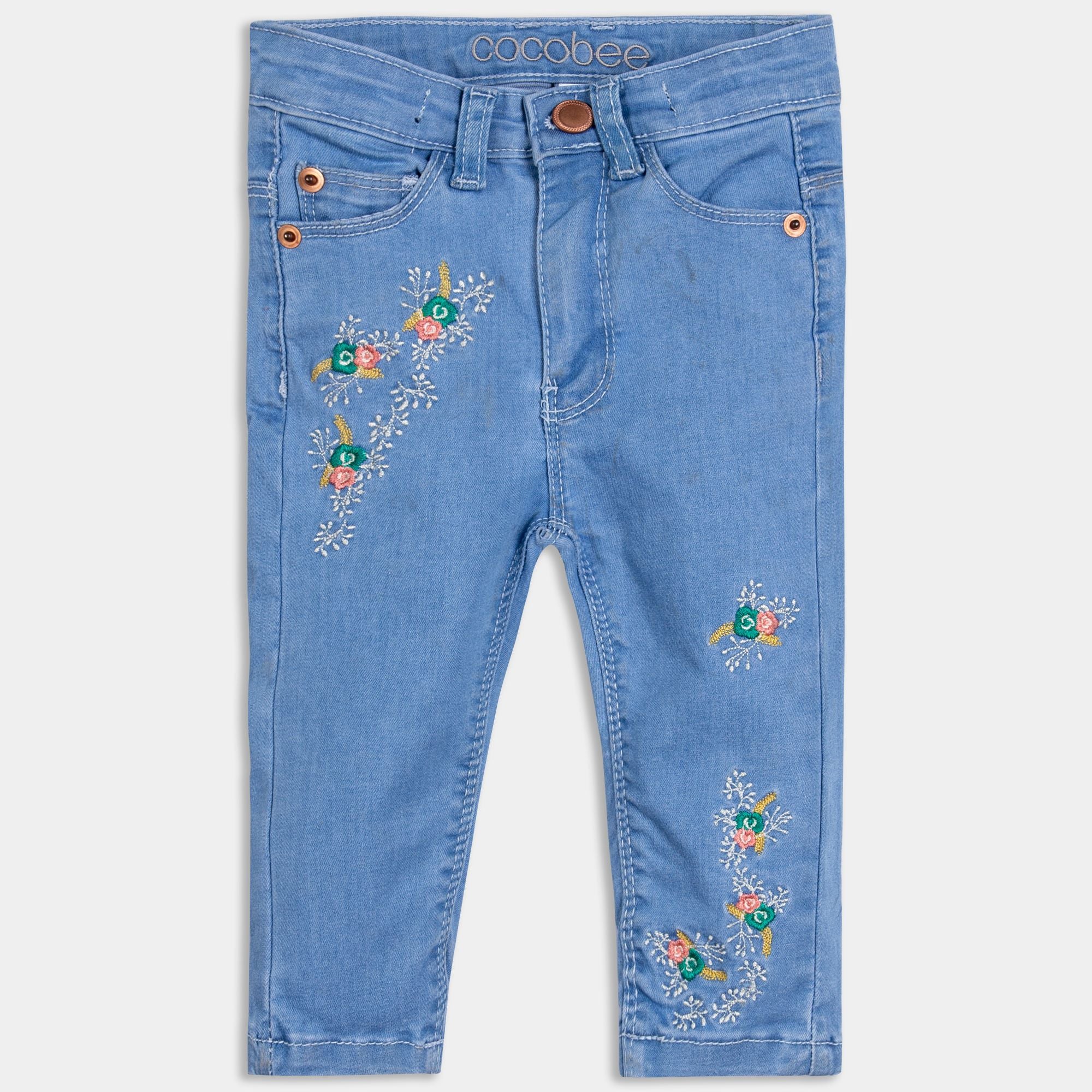 Blue Embroidered Pants - Image 2