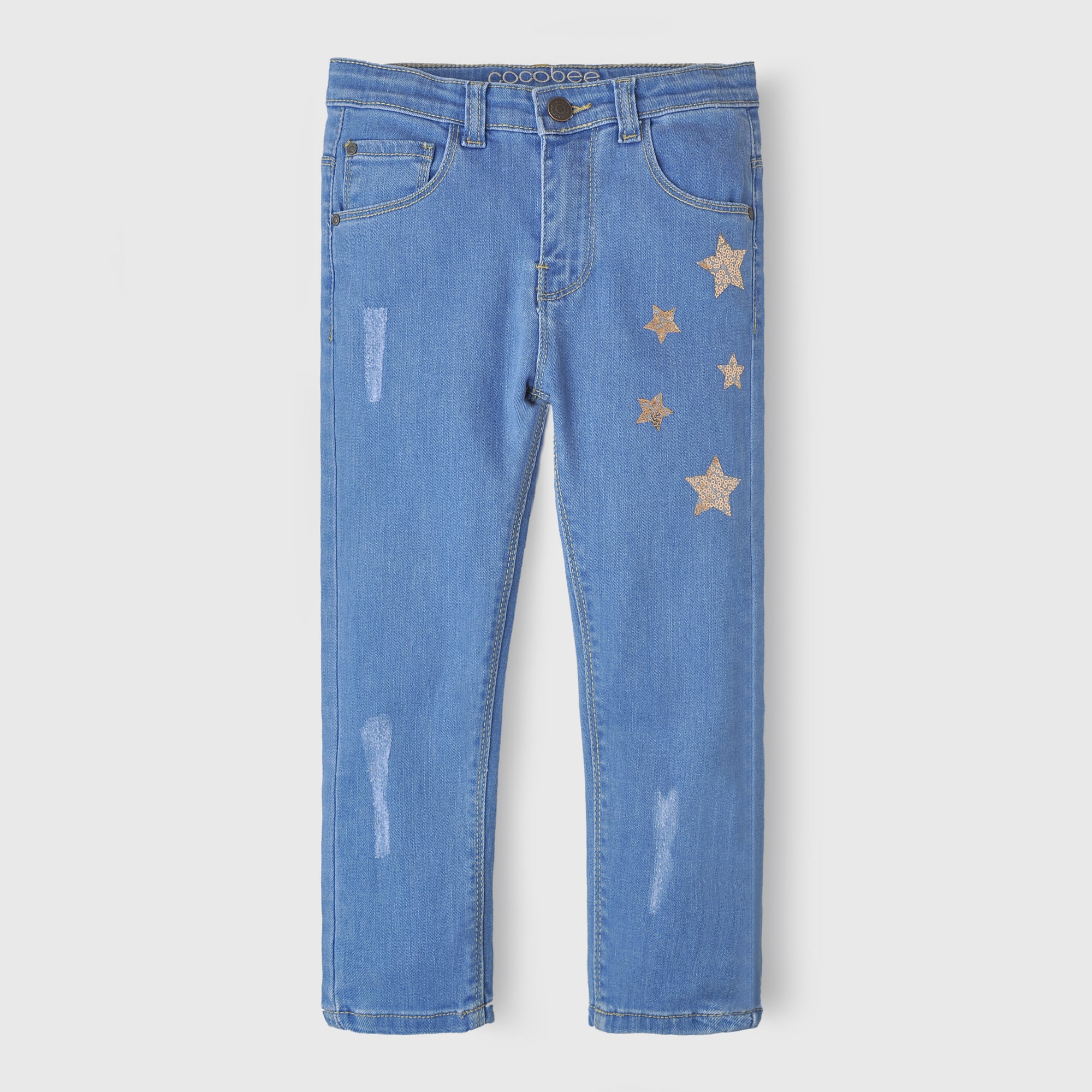 Girls Denim Sky Blue