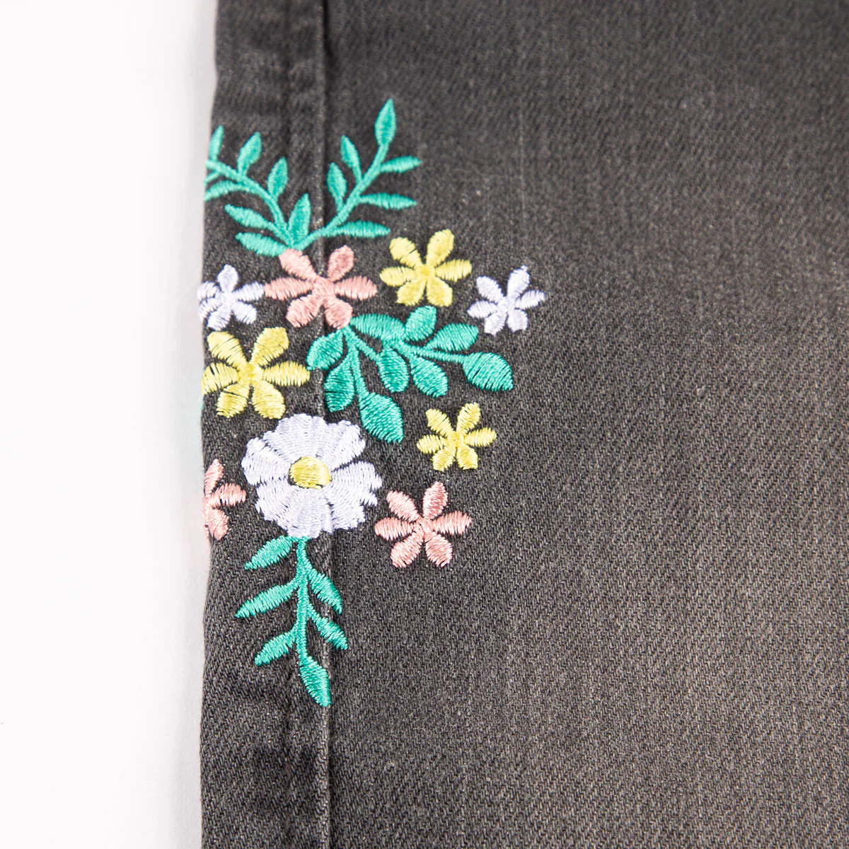 Floral Gray Jeans - Image 2