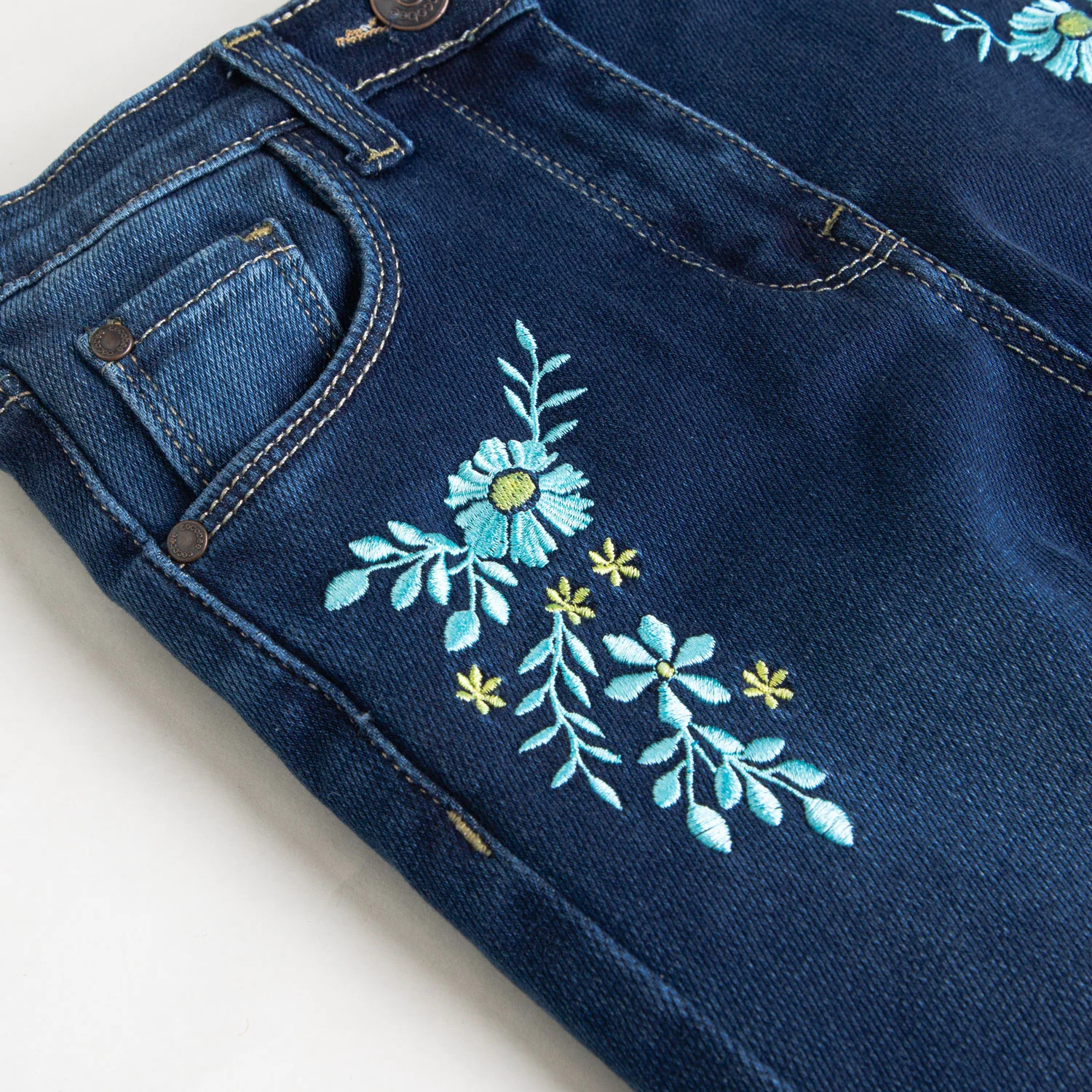 Embroidered Pocket Denim - Image 2