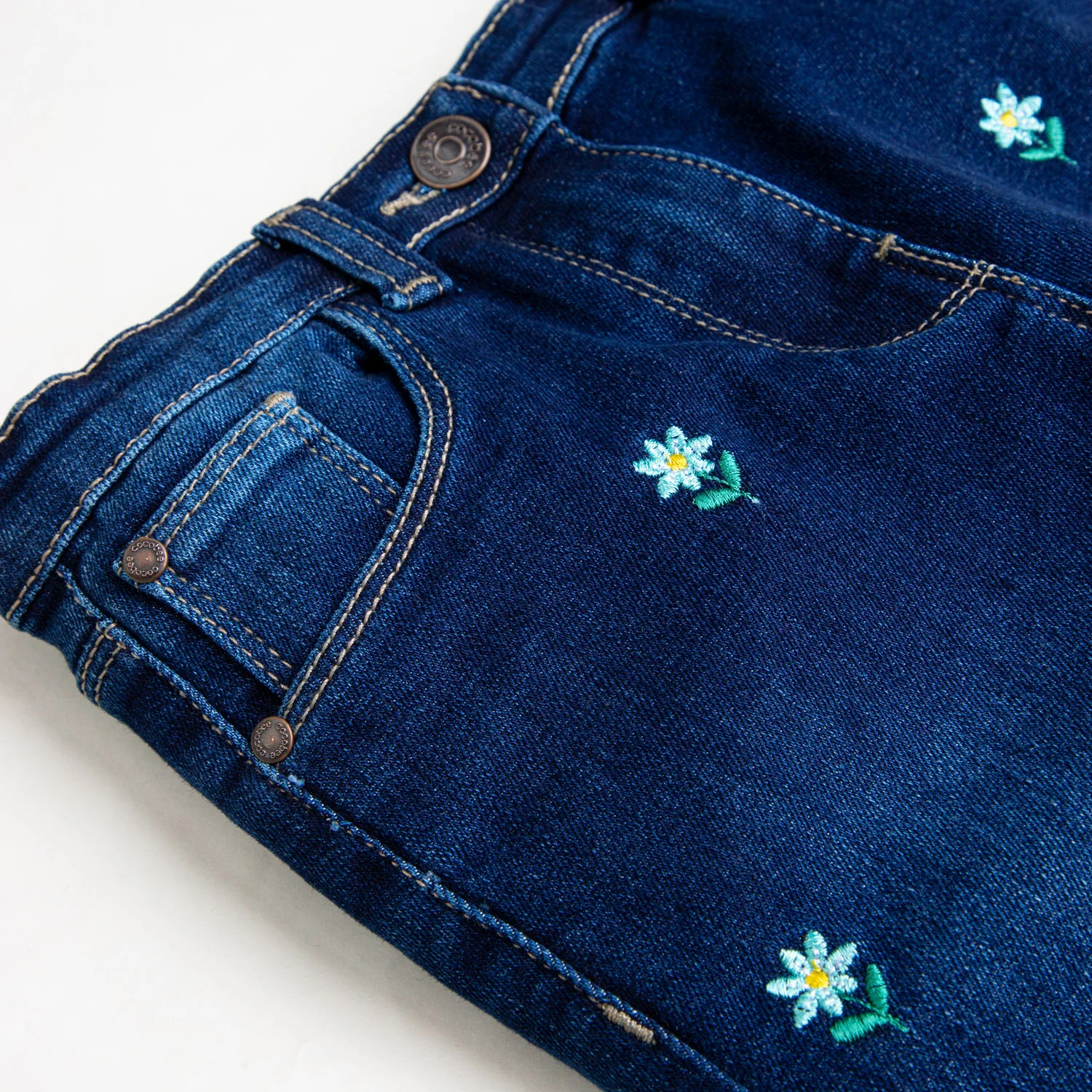 Girls Embroidered Denim - Image 2