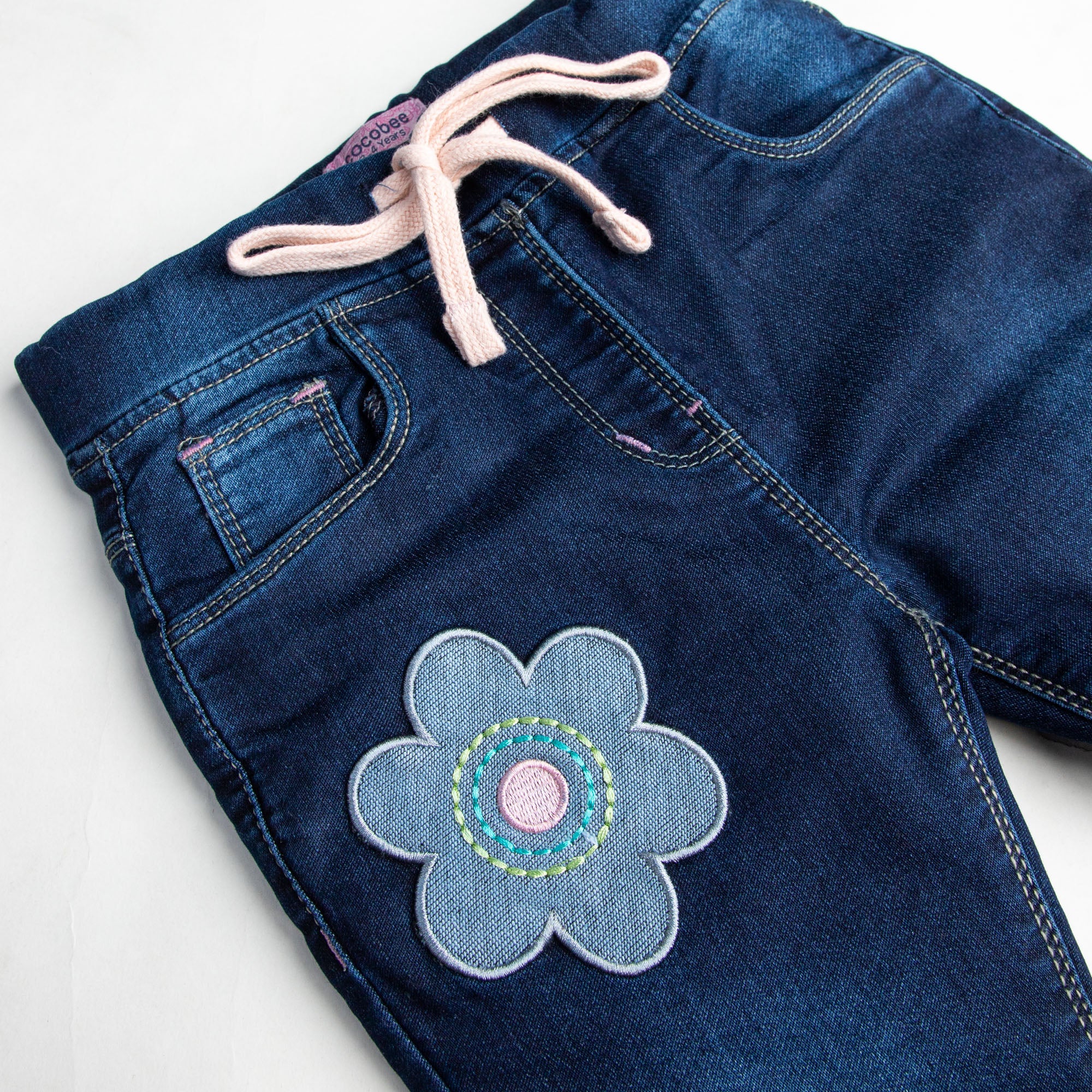 Embroidered Slim-fit Denim Pant - Image 3