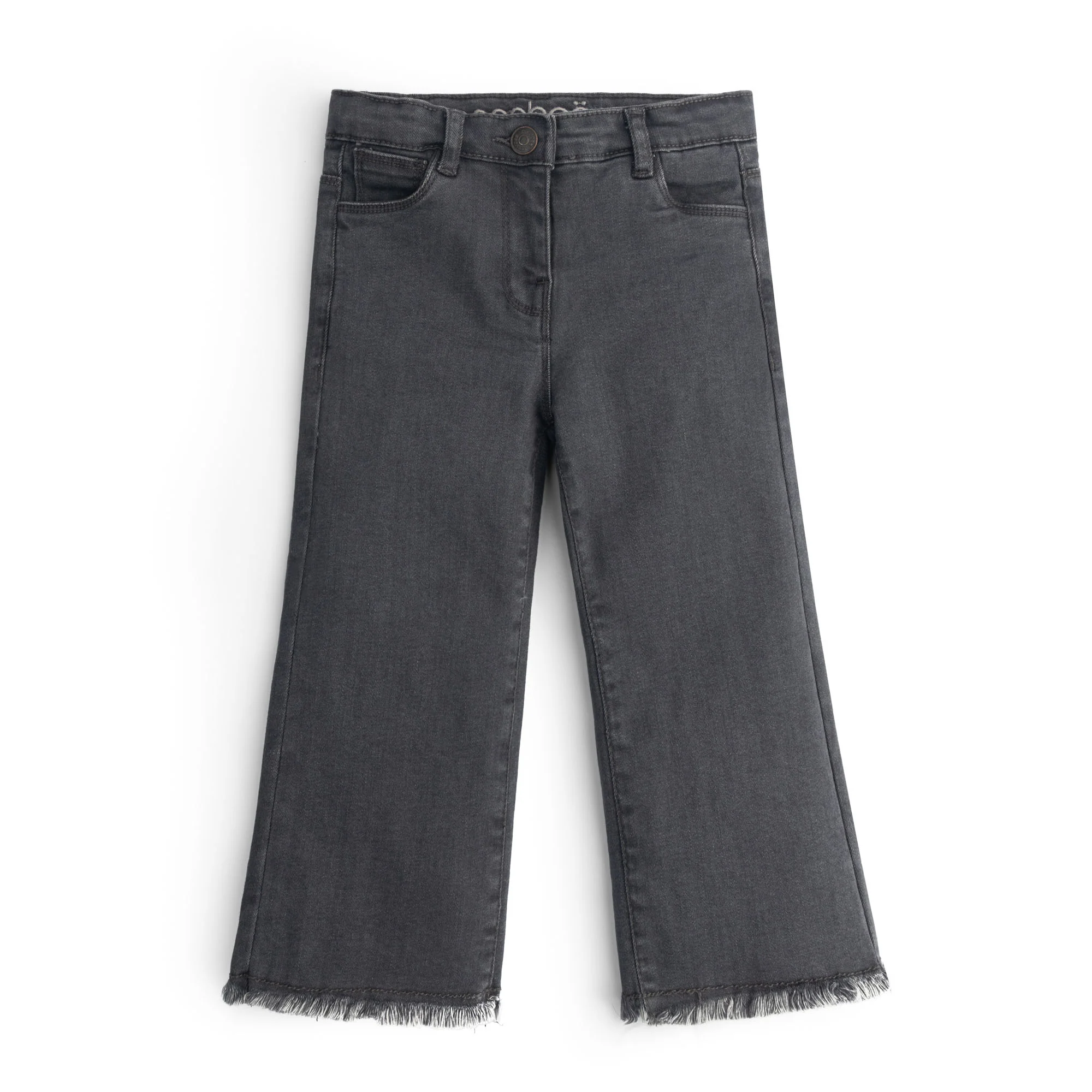 Charcoal Frayed Denim