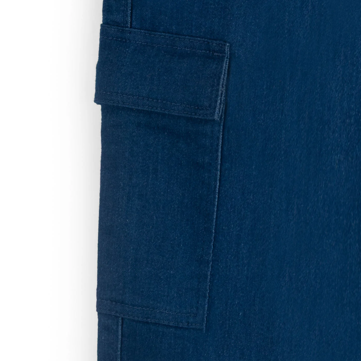Ink-Blue Cargo Denim - Image 2