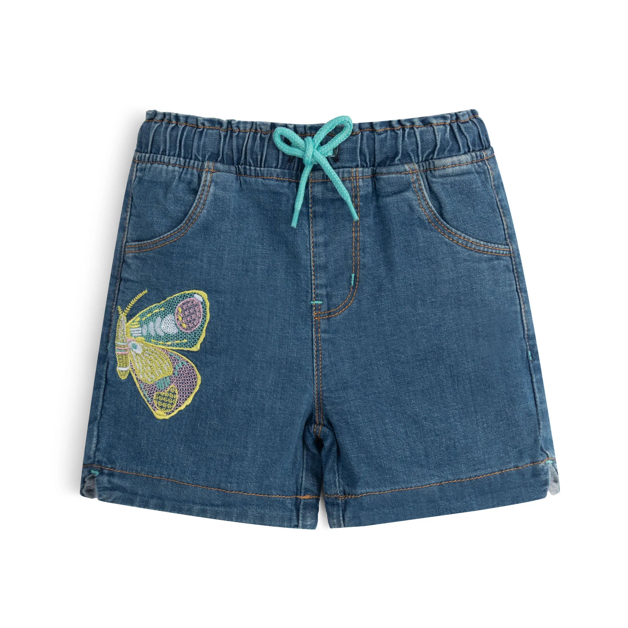 Blue Flutters Denim Short