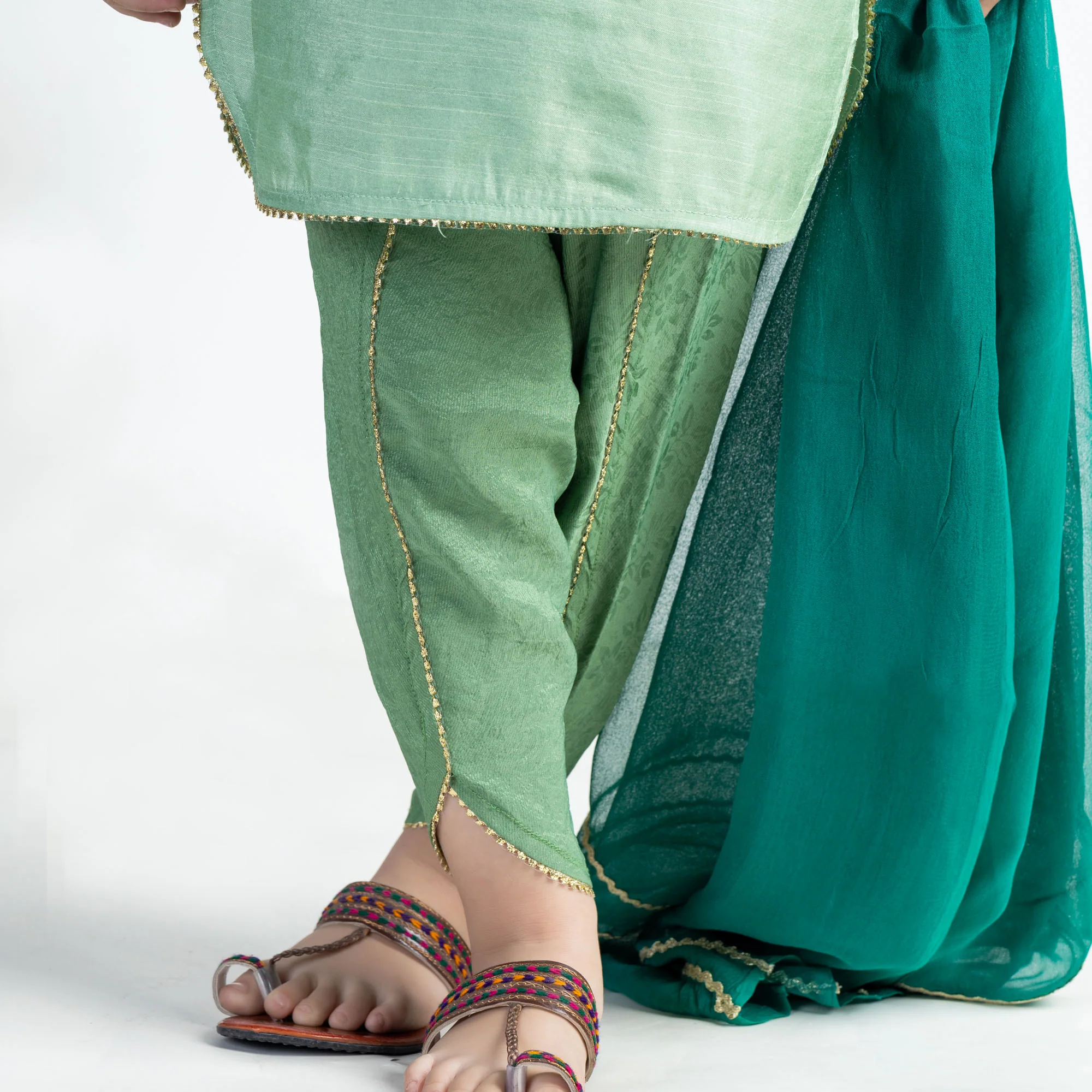 Pistacia Green Embroidered 3-Piece - Image 3