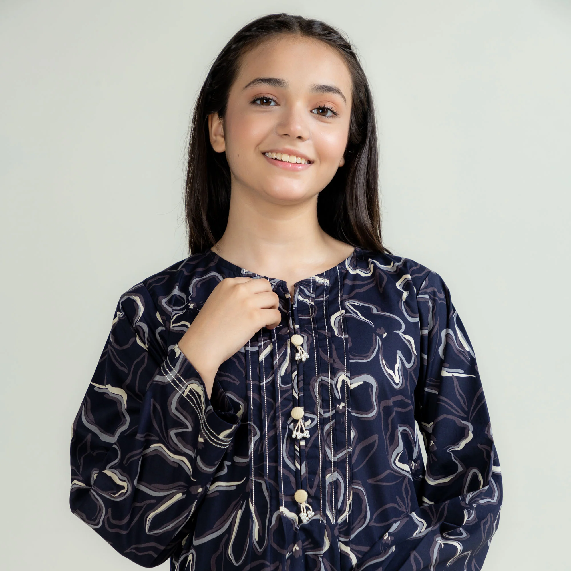 Sable Black Printed Two Piece - Image 5