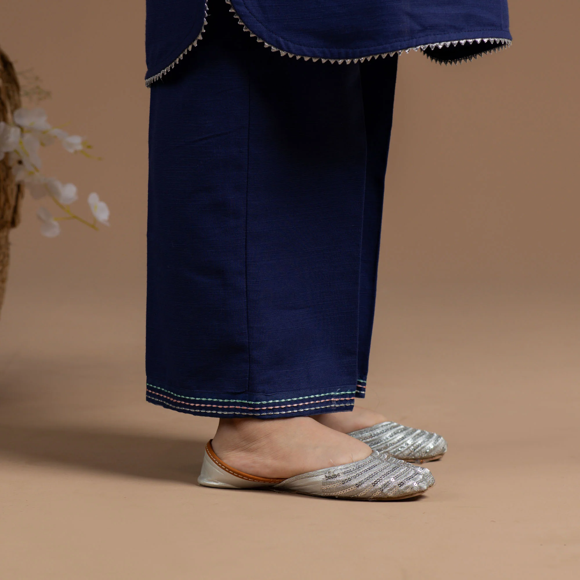 Slandering Blue Embroidered Suit - Image 6