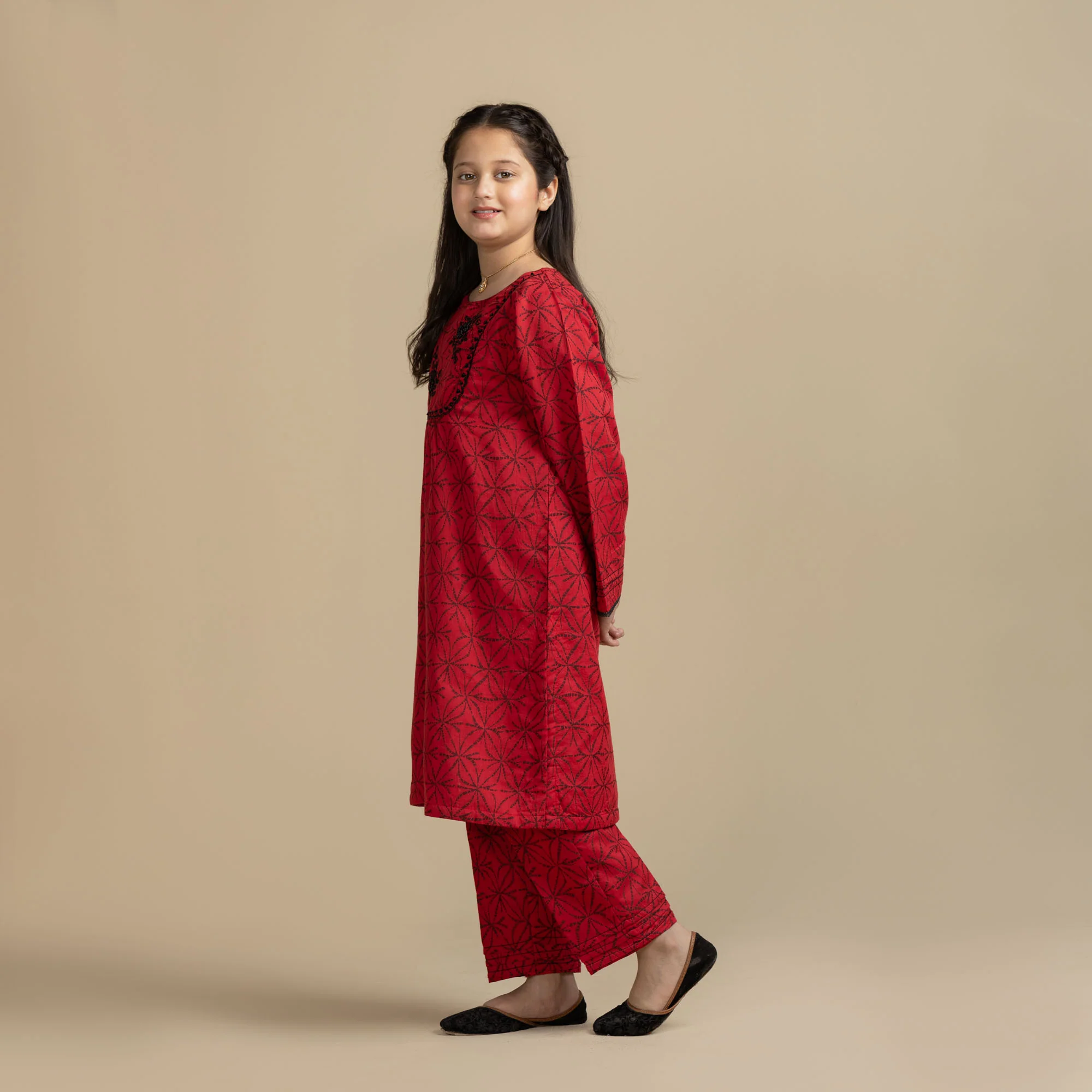 Cherry Blush Embroidered Two-Piece - Image 2