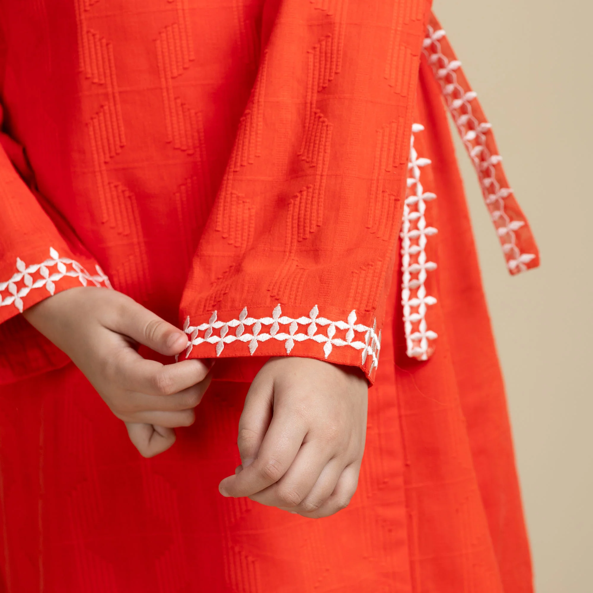 Tangerine Embroidered Two-Piece - Image 3