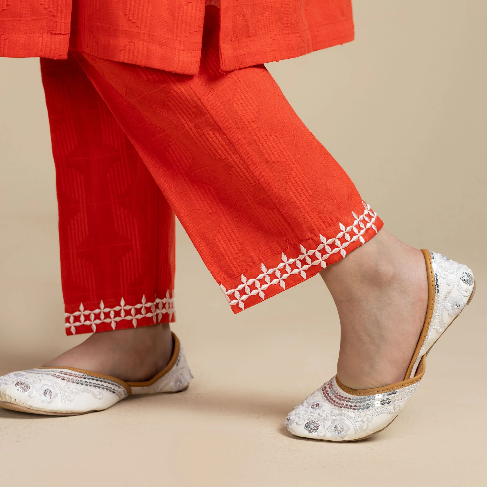 Tangerine Embroidered Two-Piece - Image 5