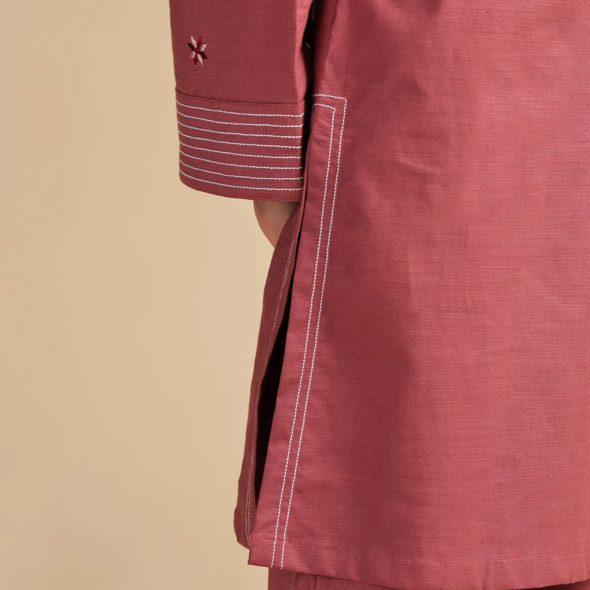 Dusty Rose Embroidered Two-Piece - Image 6