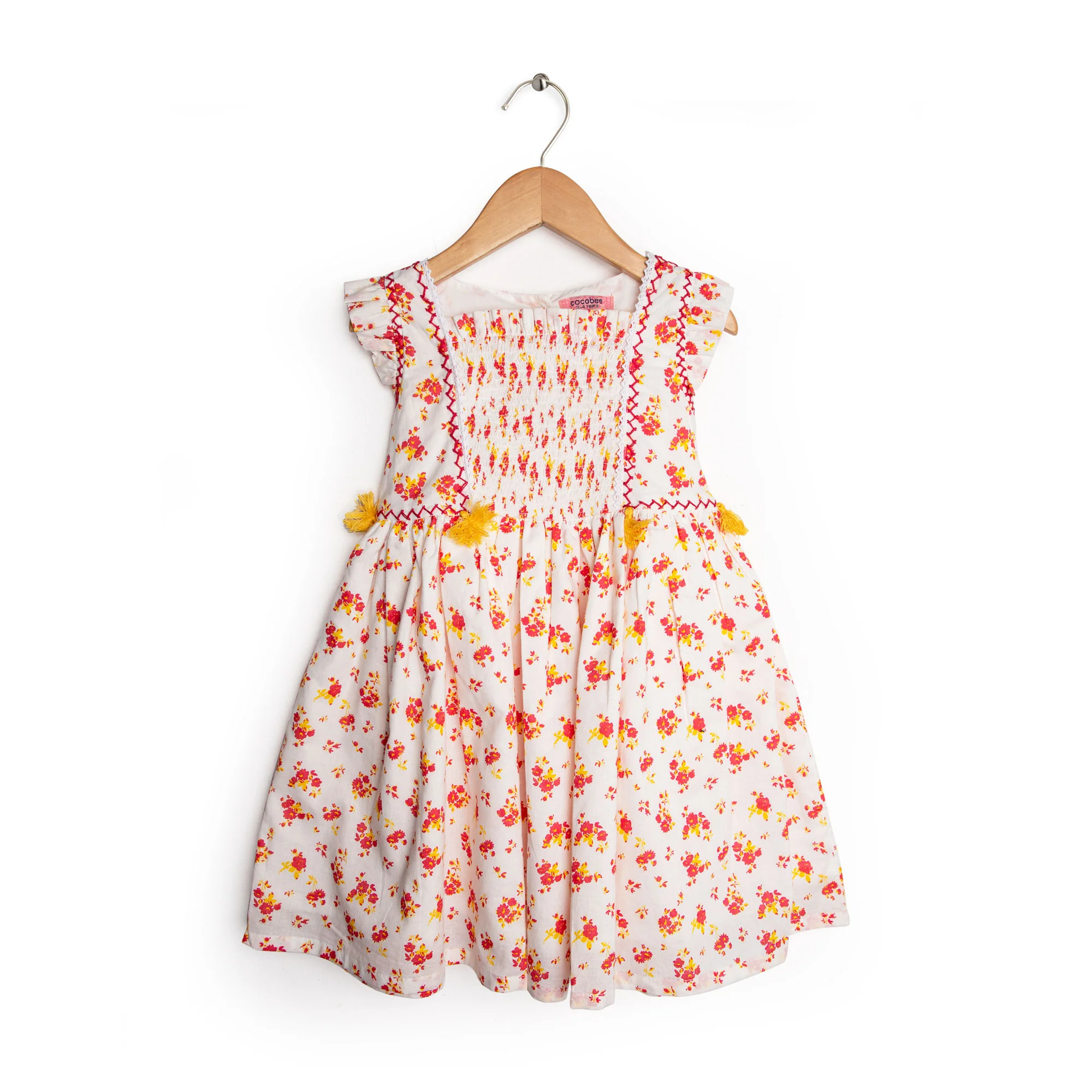 White-Printed Frock