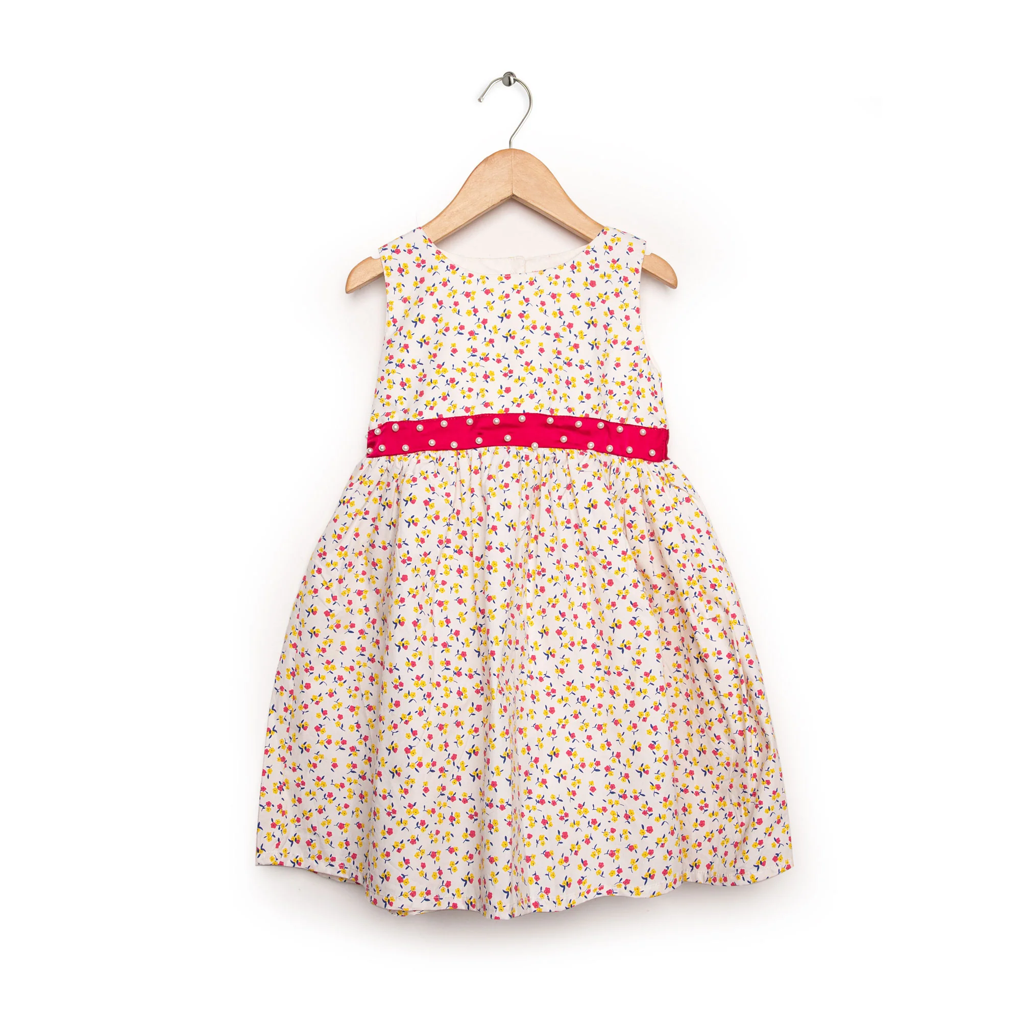 Pearls Embedded Floral Frock