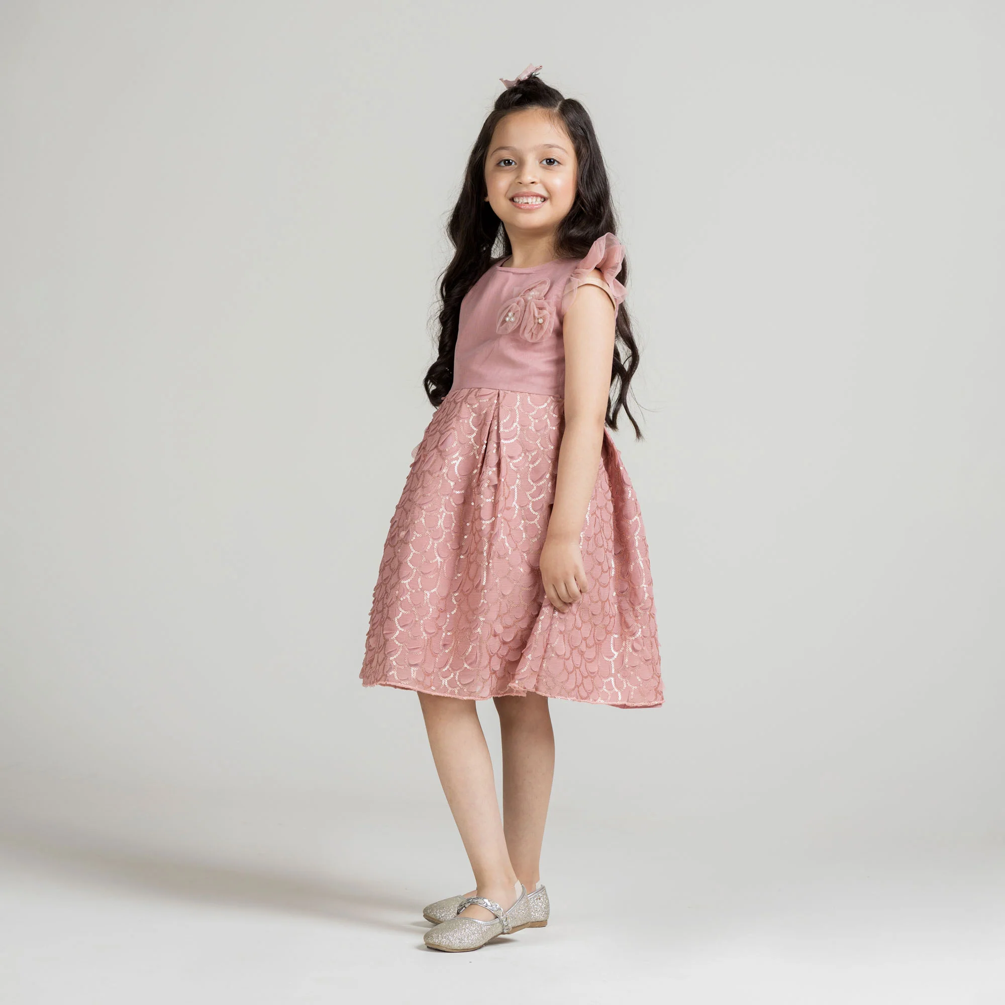 Rose Pink Party Frock - Image 4