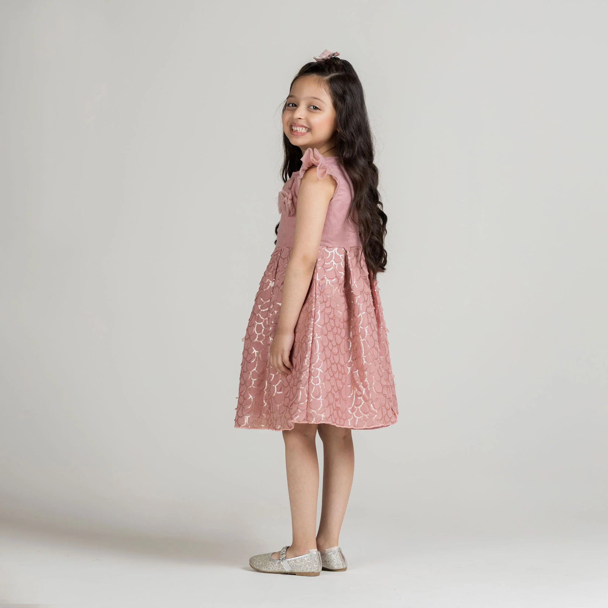 Rose Pink Party Frock - Image 5