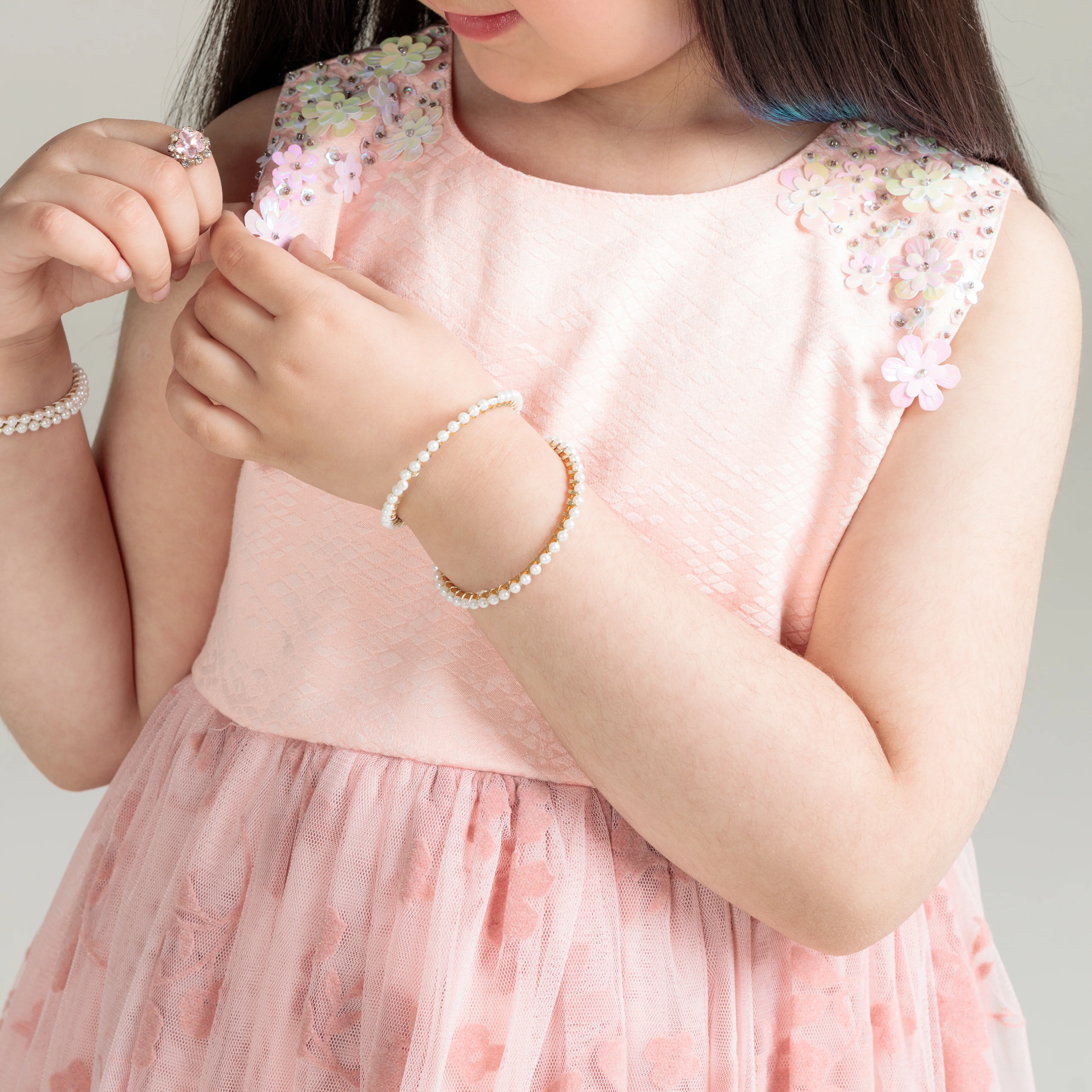 Floral Grace Embellished Frock - Image 4