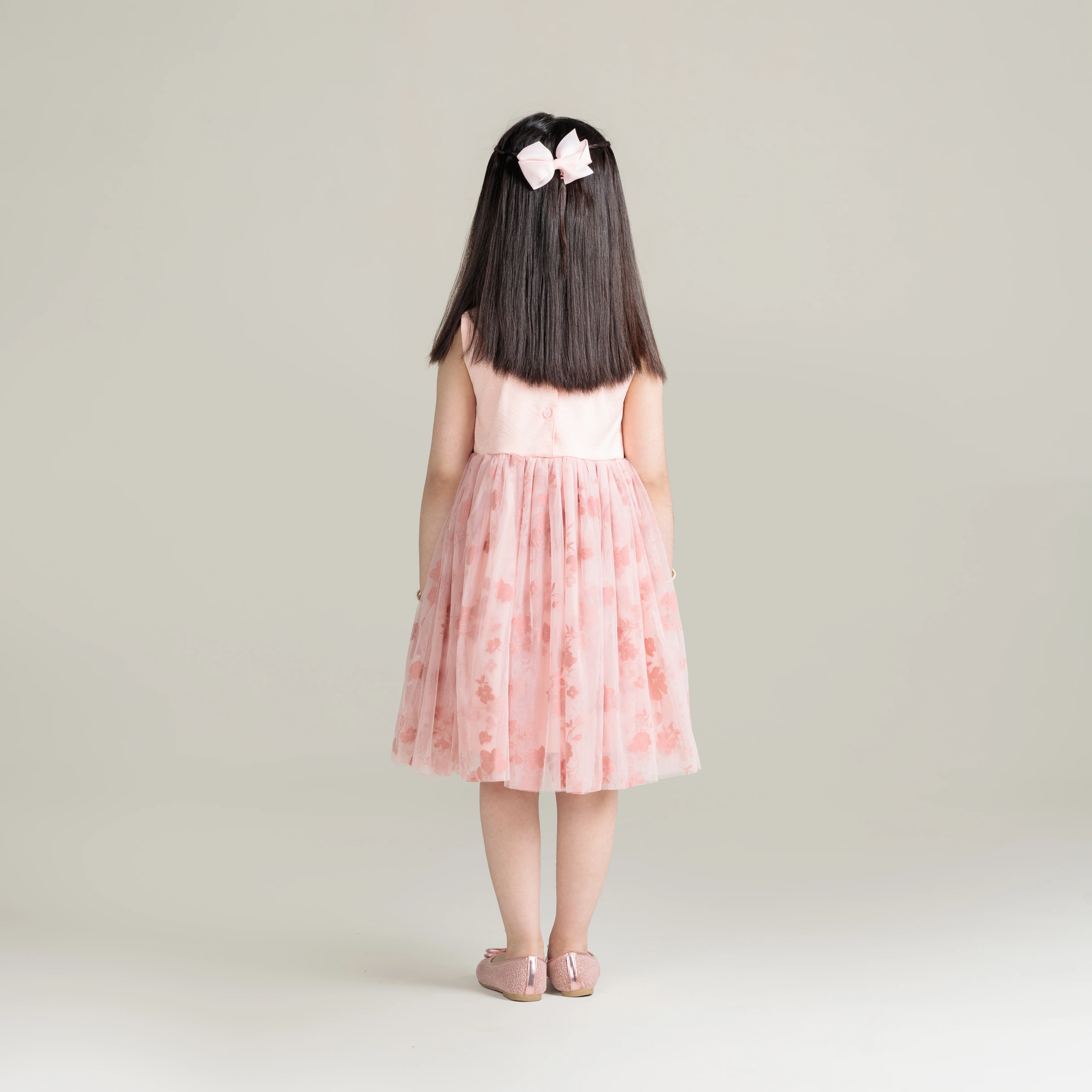 Floral Grace Embellished Frock - Image 5