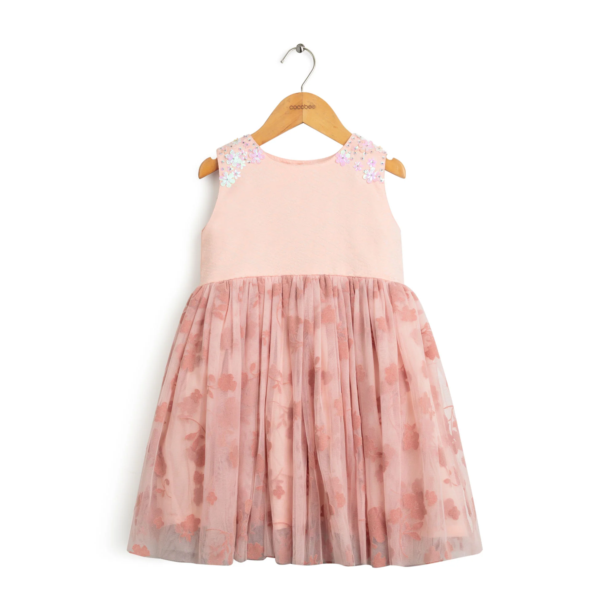Floral Grace Embellished Frock - Image 6