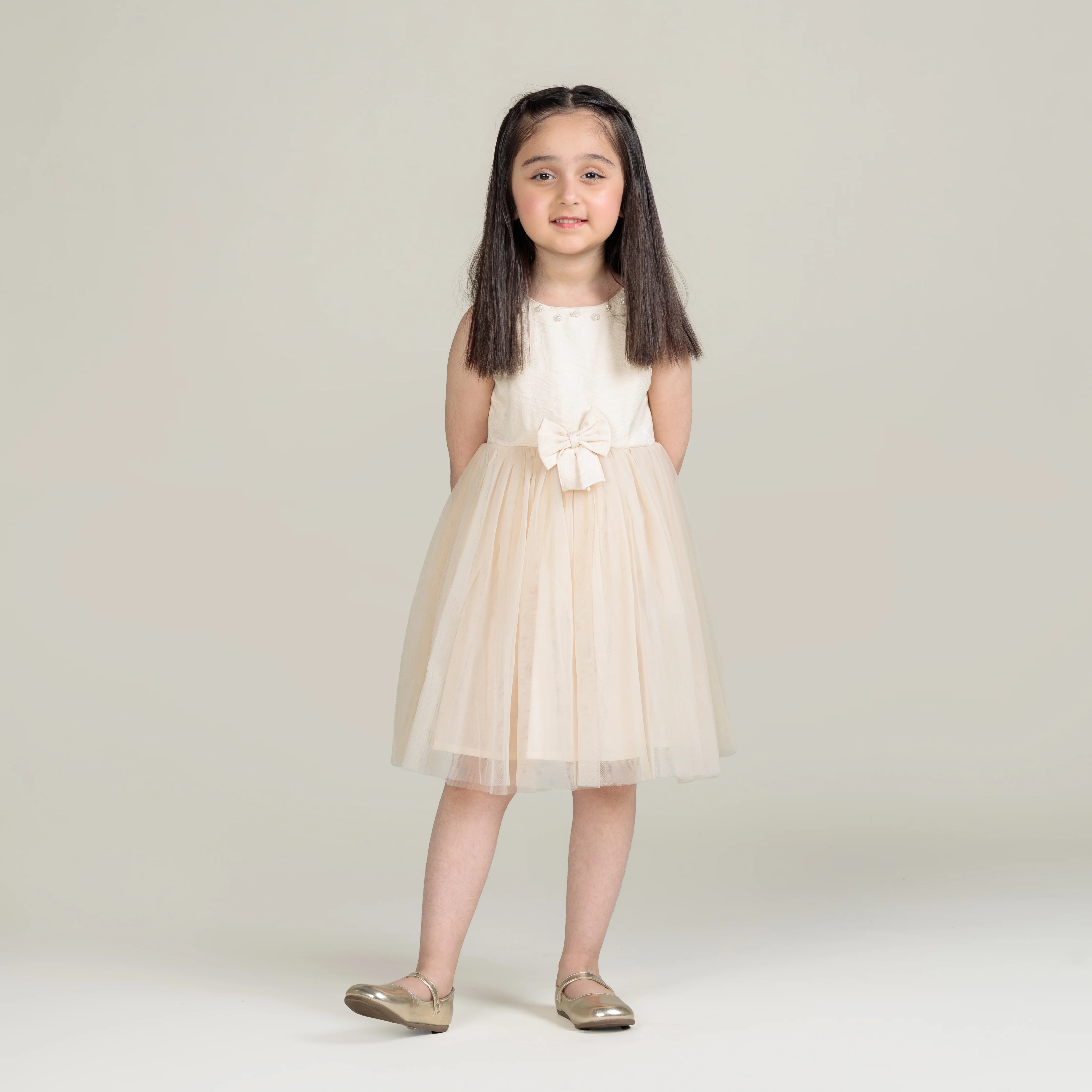Classic Pearl Tulle Frock - Image 2